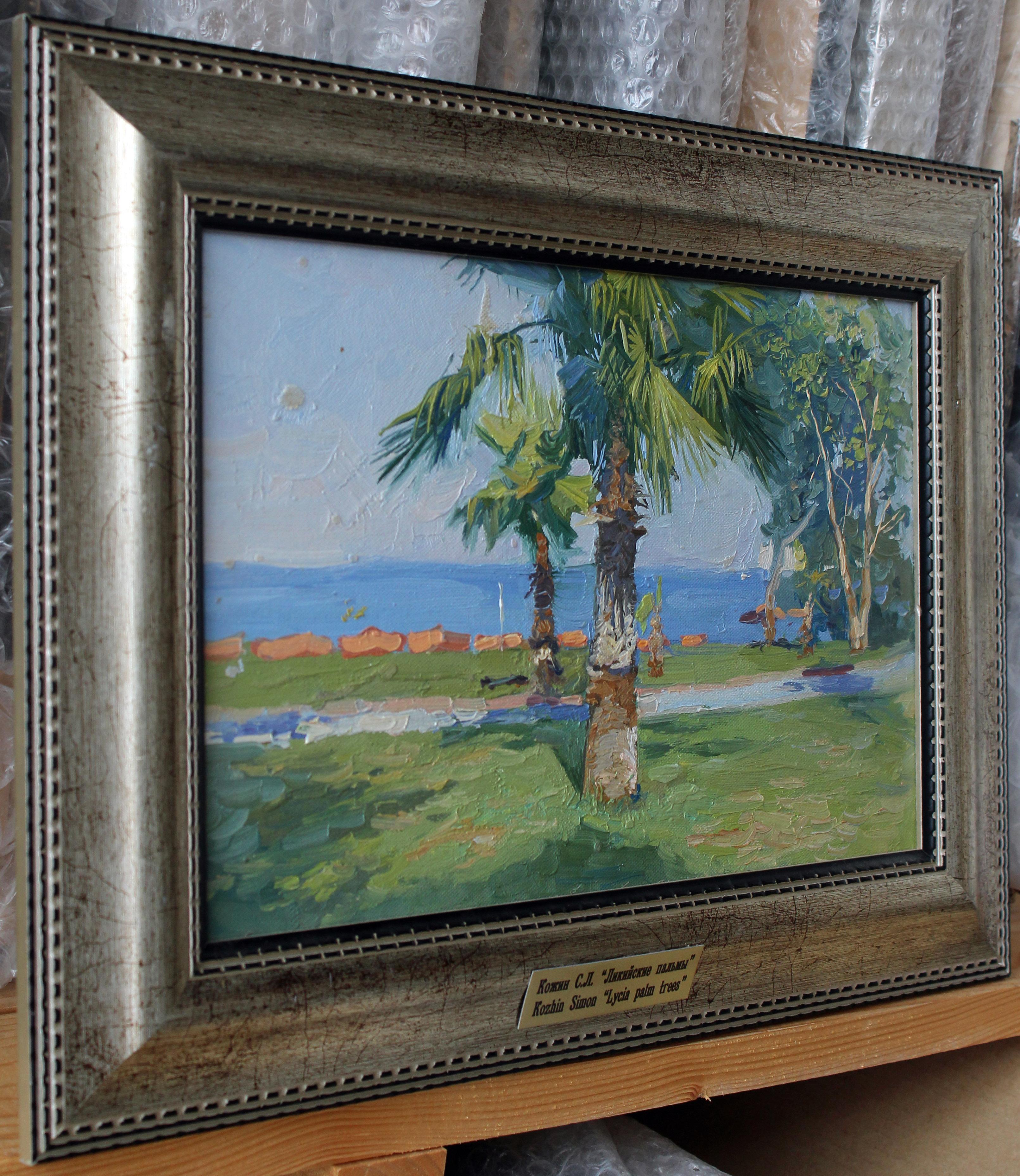 Lycian palms - Impressionist Painting by Simon Kozhin