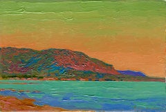 Malia por la mañana, Pintura impresionista, Óleo sobre lienzo. 10 x 15 cm. Enmarcado