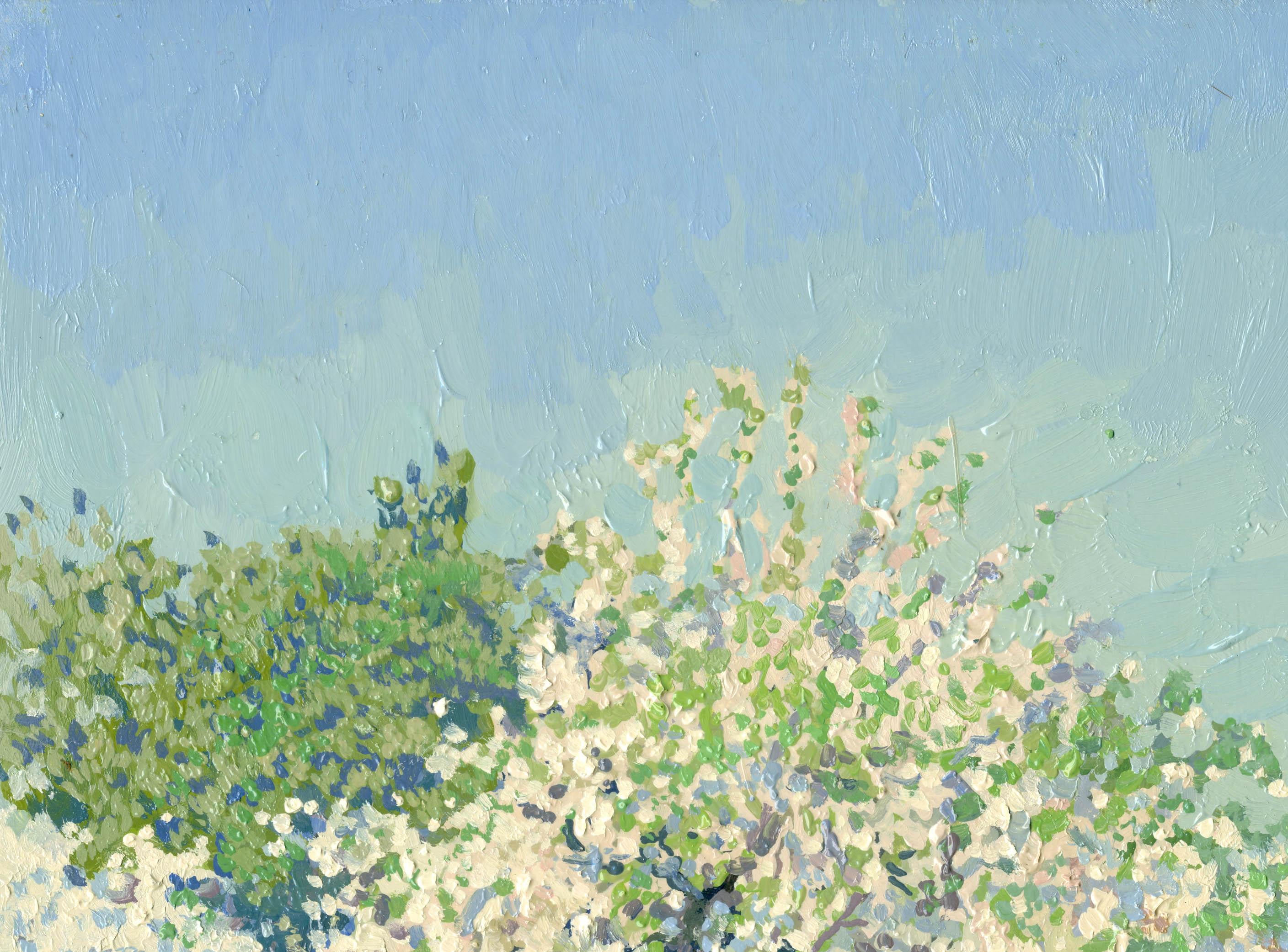 Mayo. Manzanos en flor. Finca Kolomenskoye - Painting de Simon Kozhin