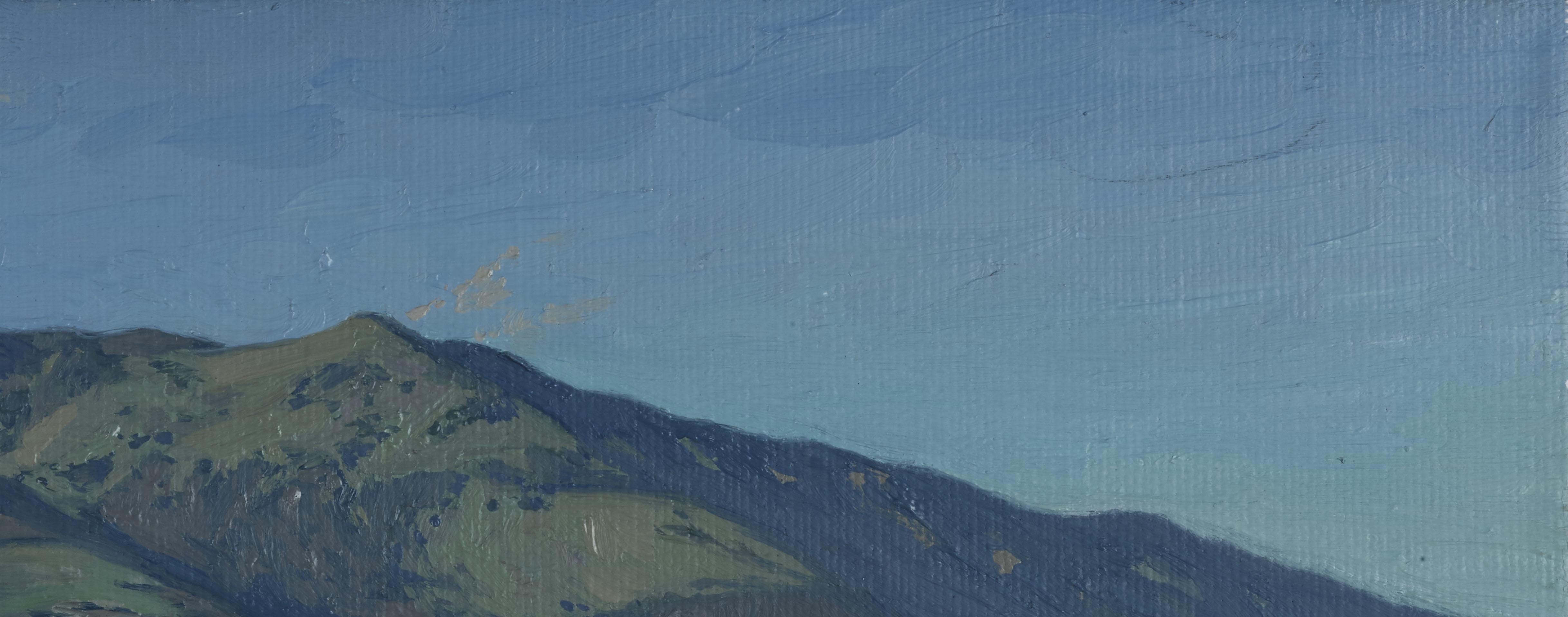 Tarde de mayo. Teberda - Landscape Painting Negro de Simon Kozhin