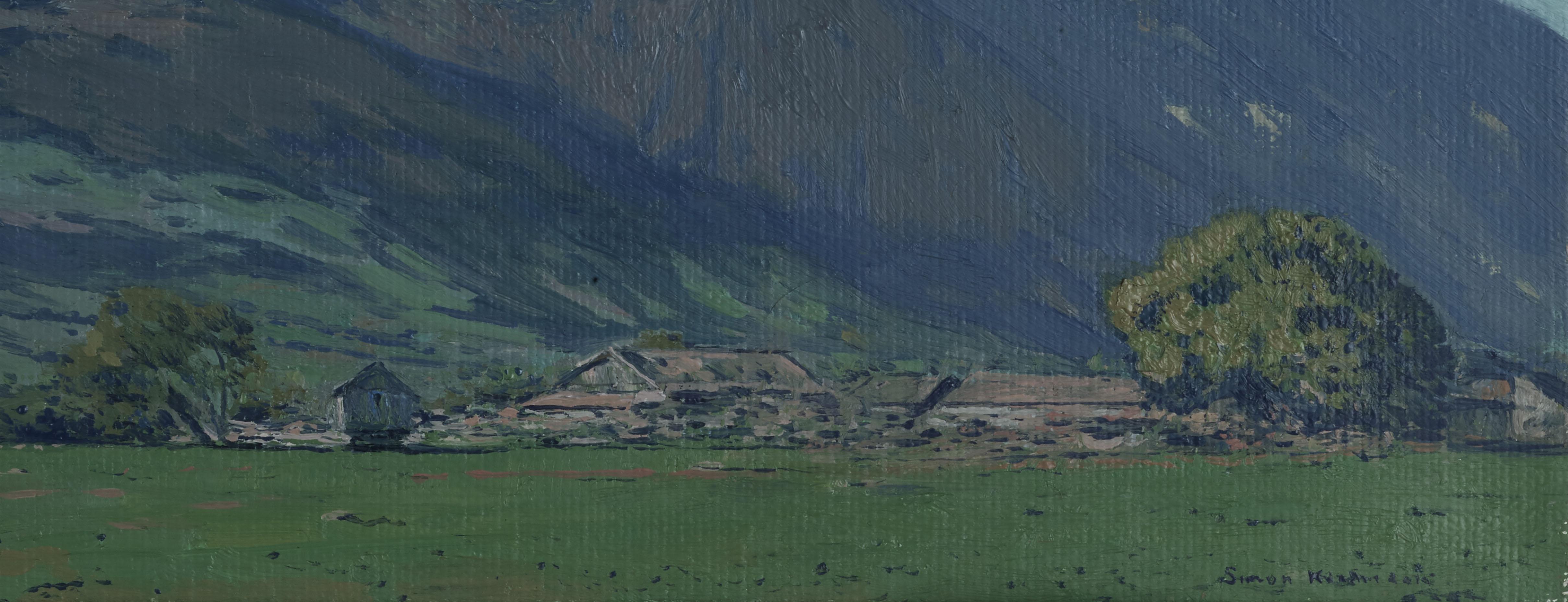 Mayo en Teberda es un mes bastante ventoso y de clima muy cambiante. Hace bastante calor por la noche y durante el día, y después del sol puede nevar y llover de repente. Muchos tonos verdes en diversas texturas. Este motivo fue atraído por el hecho