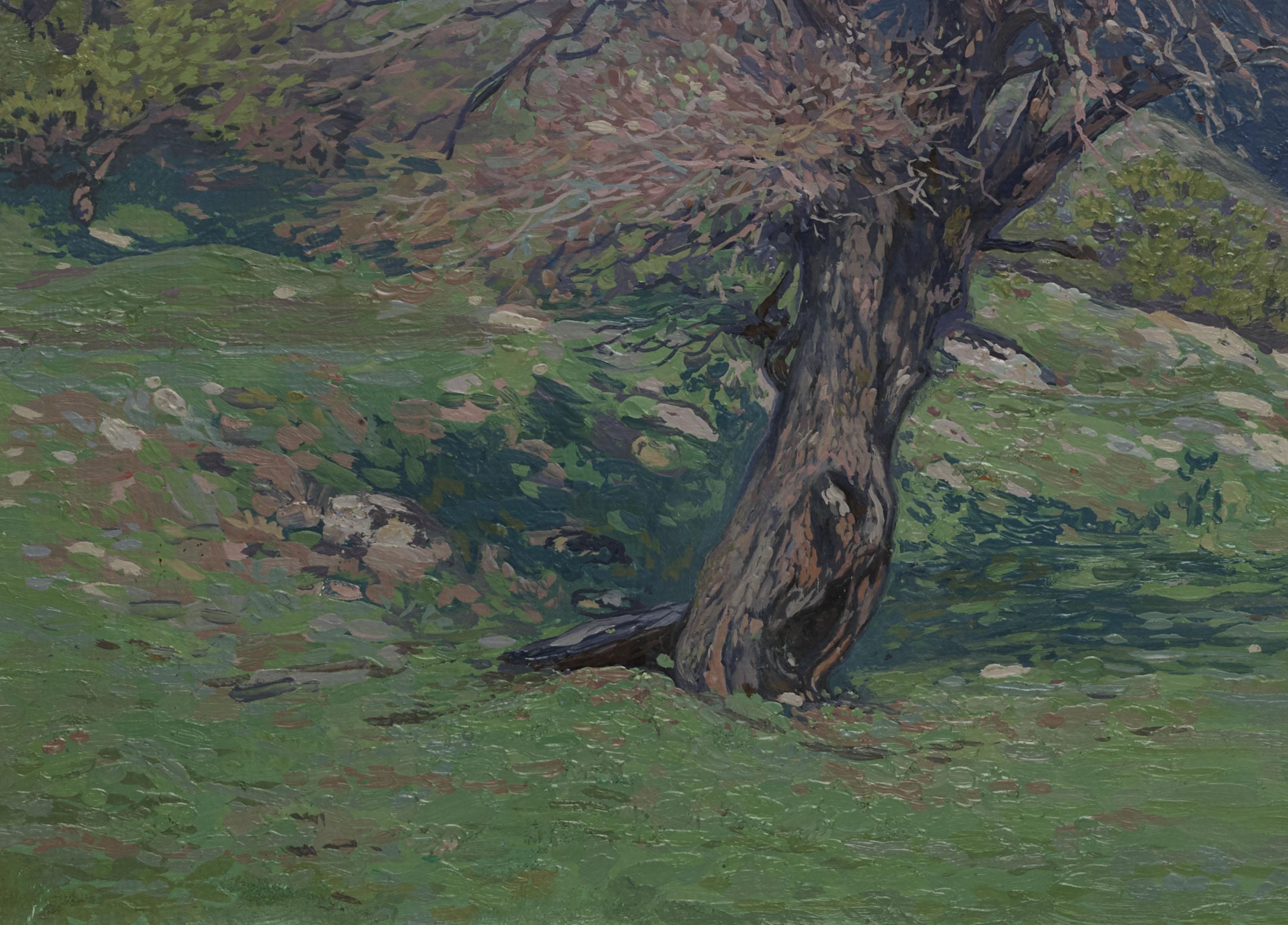 May. Spring in Teberda - Impressionist Painting by Simon Kozhin