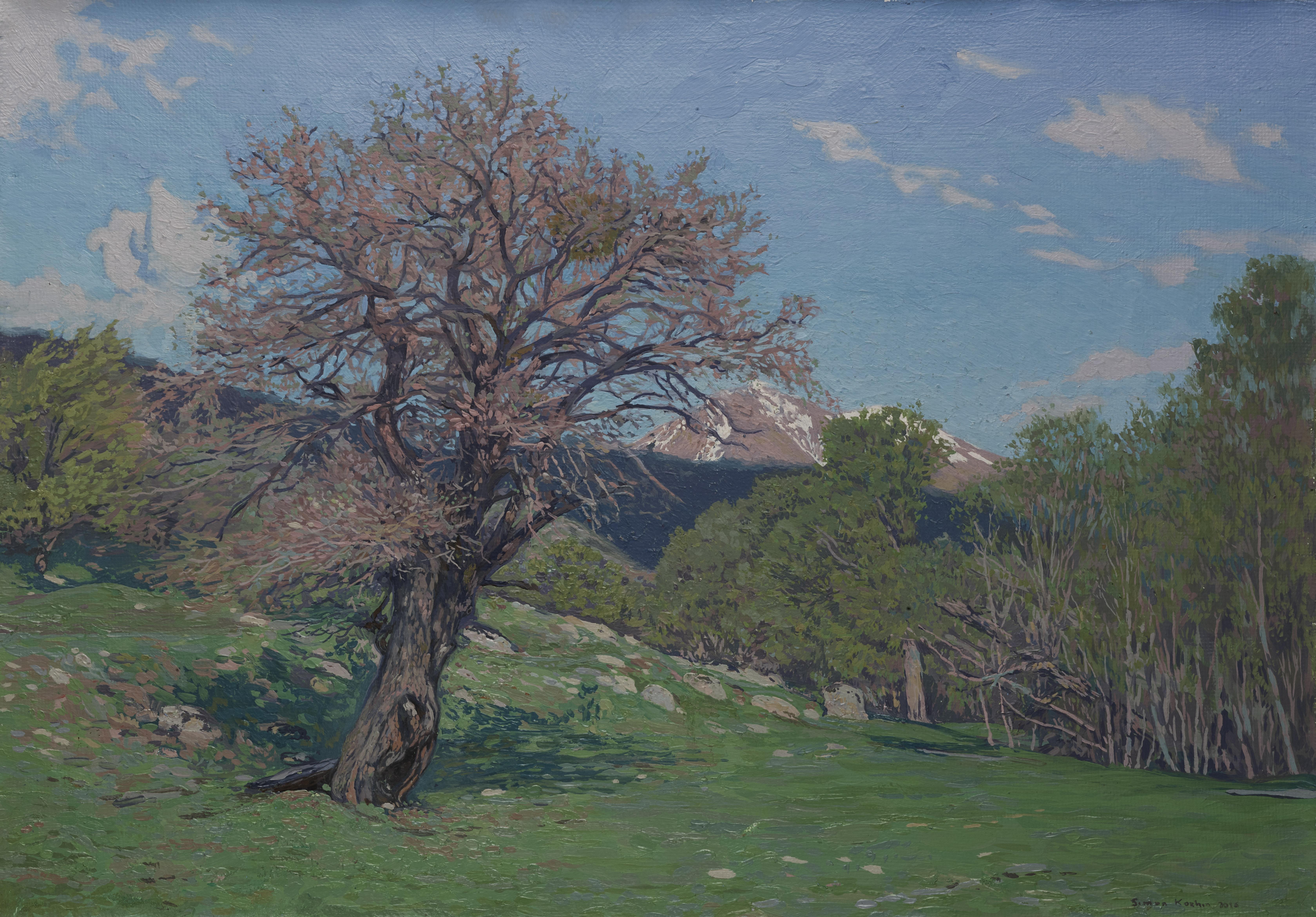 Simon Kozhin Landscape Painting - May. Spring in Teberda