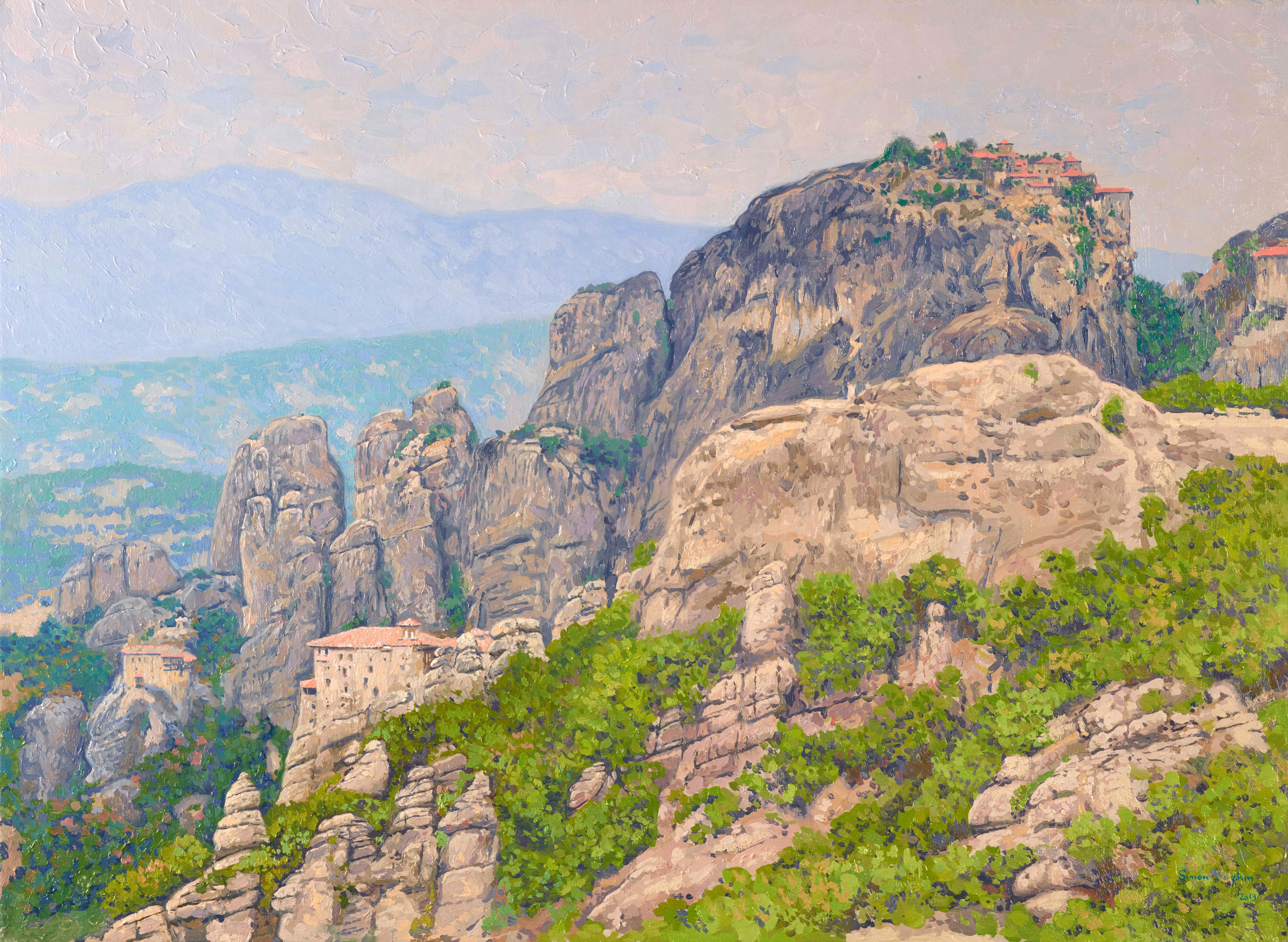 Simon Kozhin Landscape Painting - Meteora. Greece