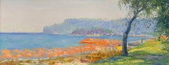 Mediodía. El mar Mediterráneo Pintura impresionista 2002 Óleo sobre tabla 15,5 x 40