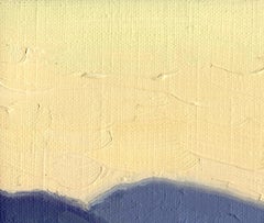 Mattina: Pittura paesaggistica di uno yacht solitario, colori a pastello, New