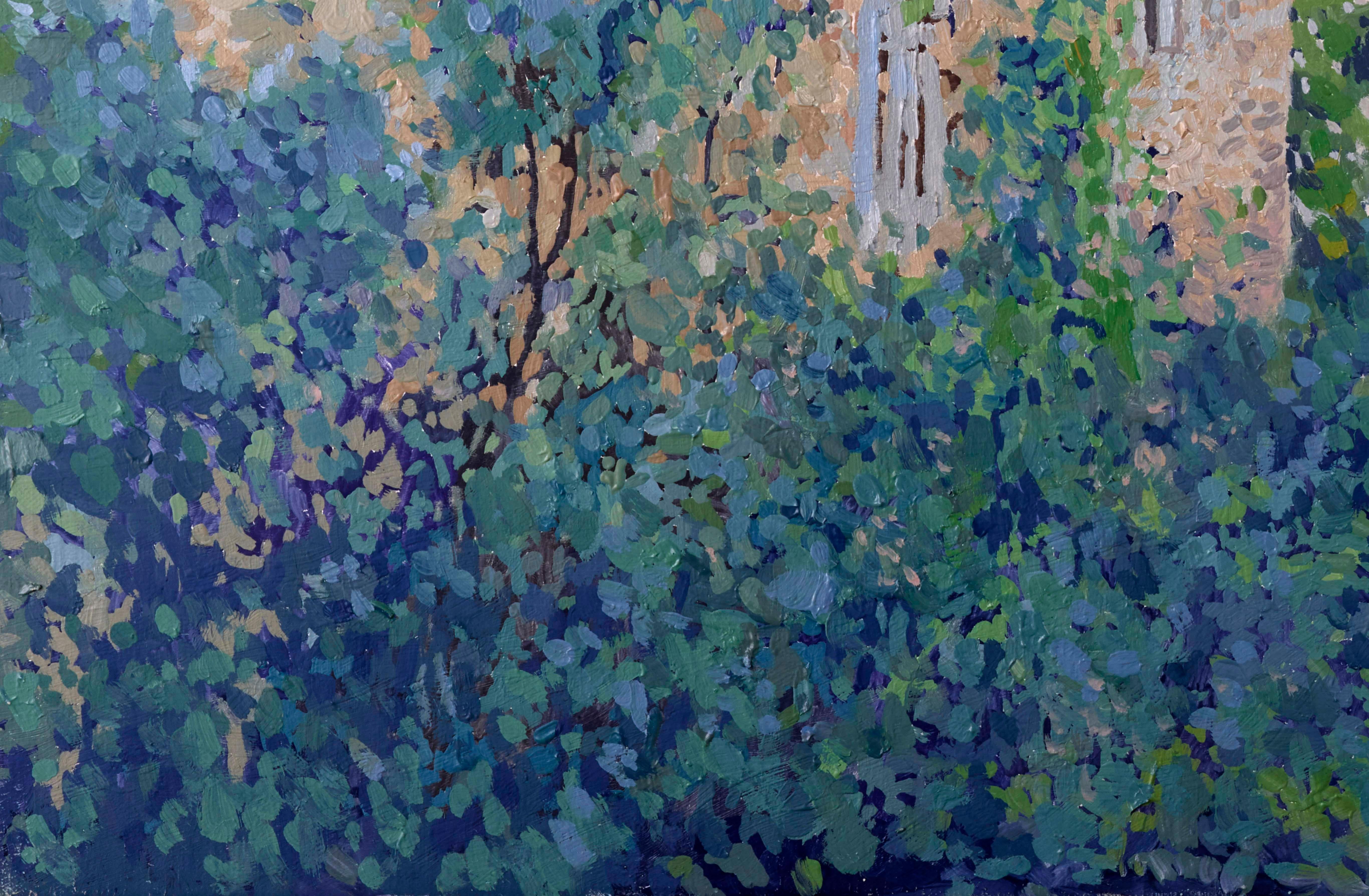 In this painting, I sought to capture the serene and timeless beauty of Motovun, a hilltop town nestled in the heart of Istria, Croatia. With a palette of soft blues and earthy tones, I used oil paints to blend impressionism with realism, evoking