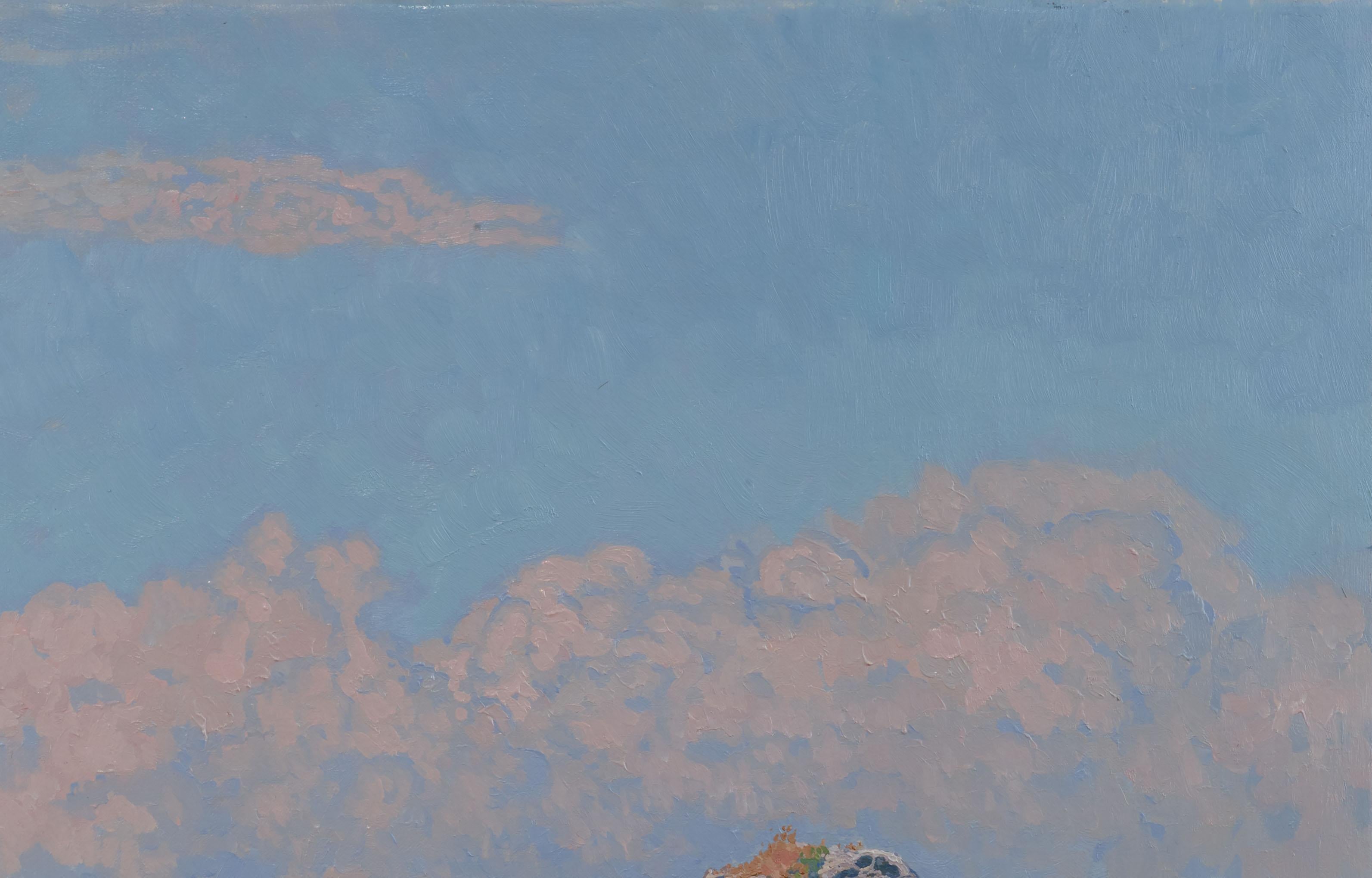 Pilz. Lacco Ameno (Blau), Landscape Painting, von Simon Kozhin