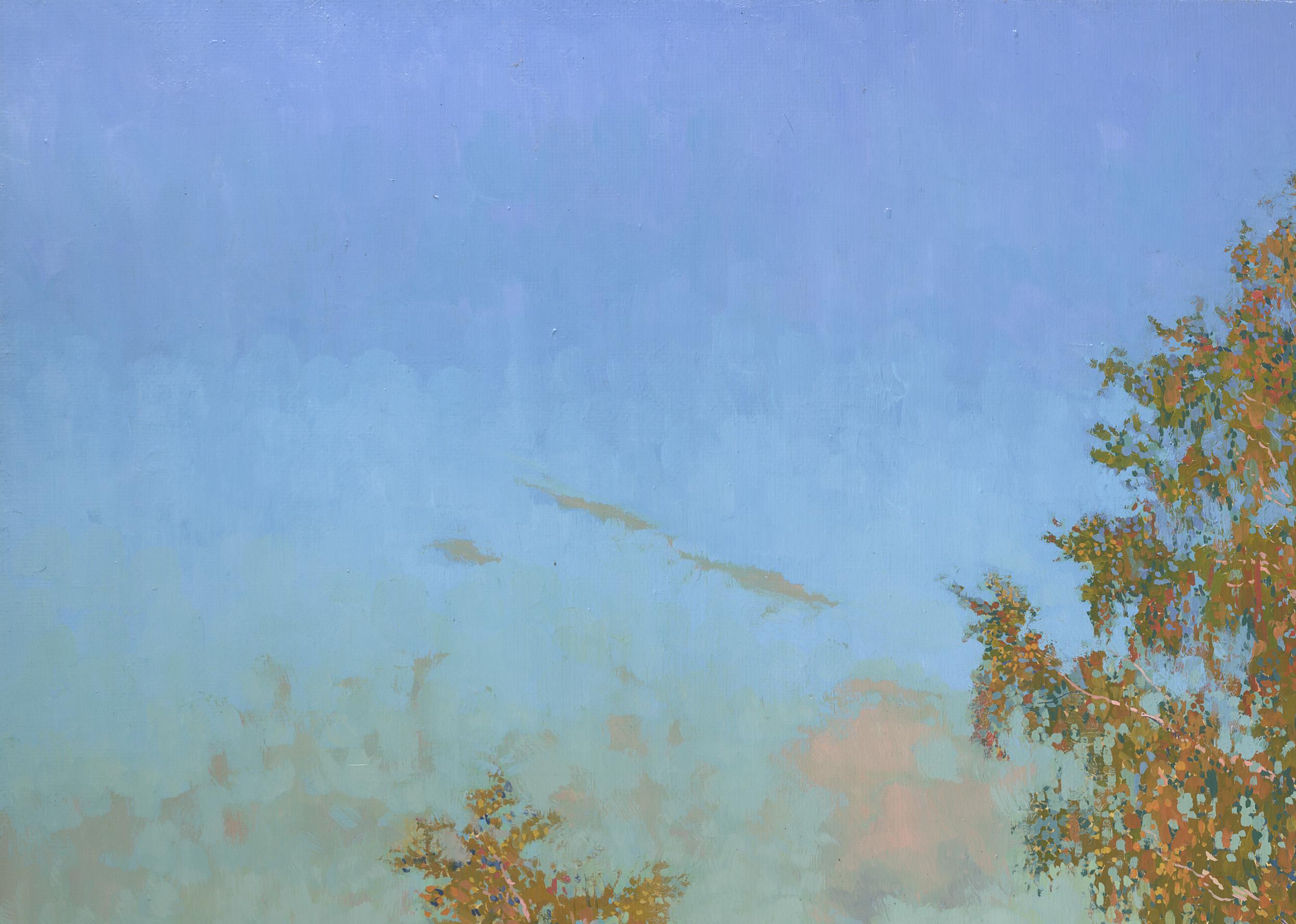 Near the Ilyinka village - Painting by Simon Kozhin