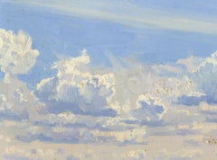 Noon Impressionistisches Gemälde 2001 Öl auf Karton 30 x 40 cm Gerahmt Neu