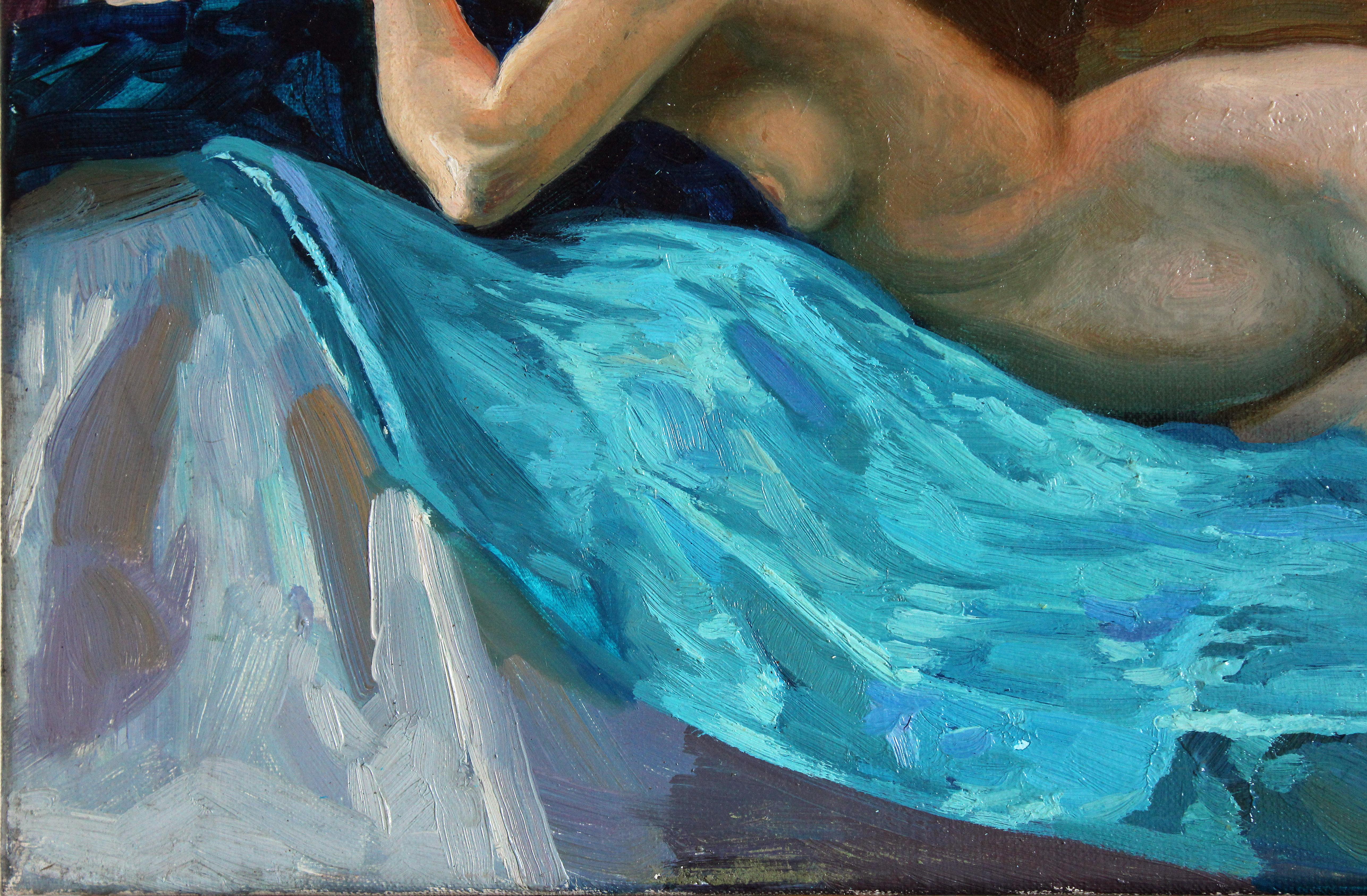 Nude - Impressionist Painting by Simon Kozhin