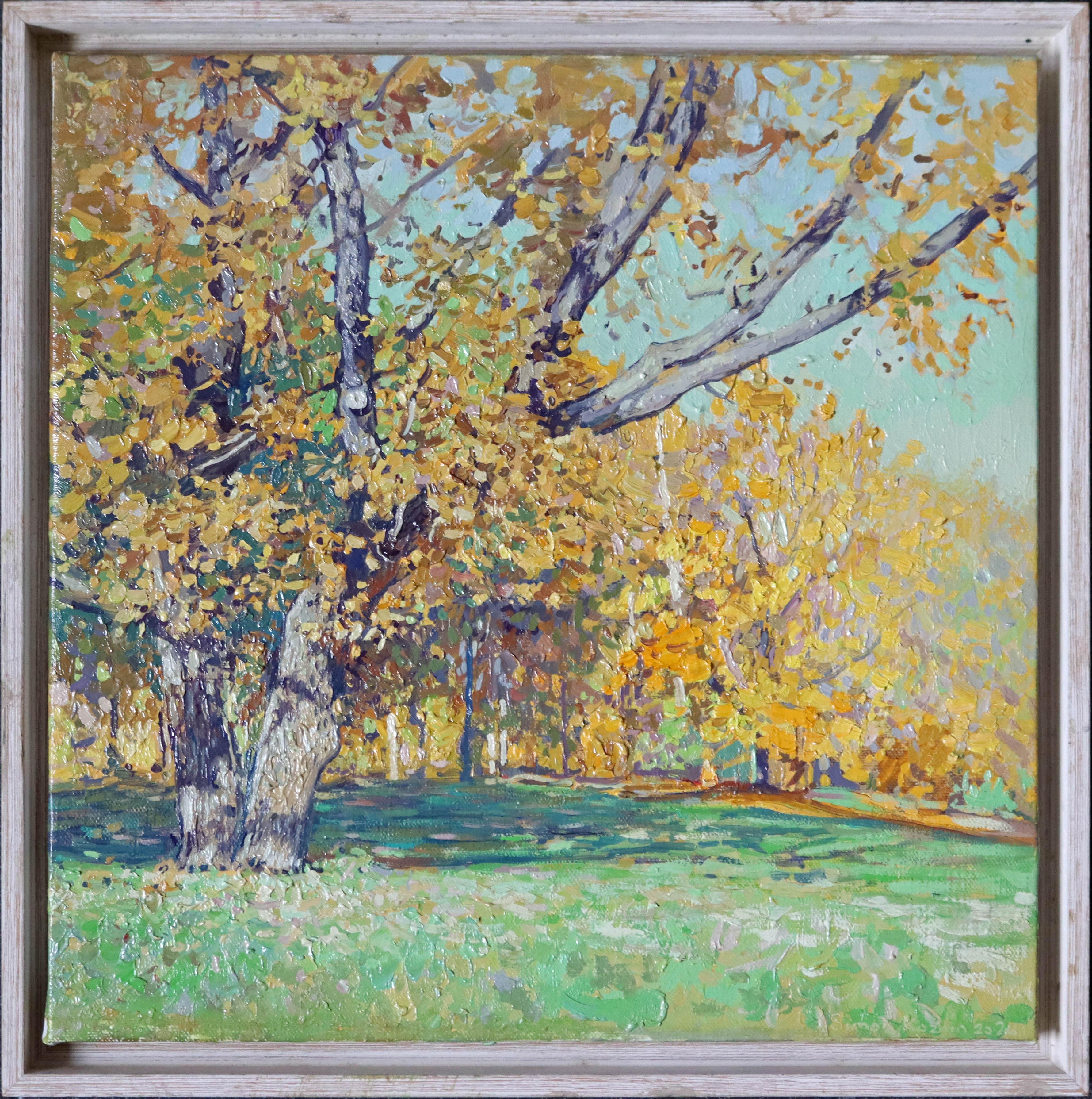 Oak tree in Tsaritsyno in October For Sale 5