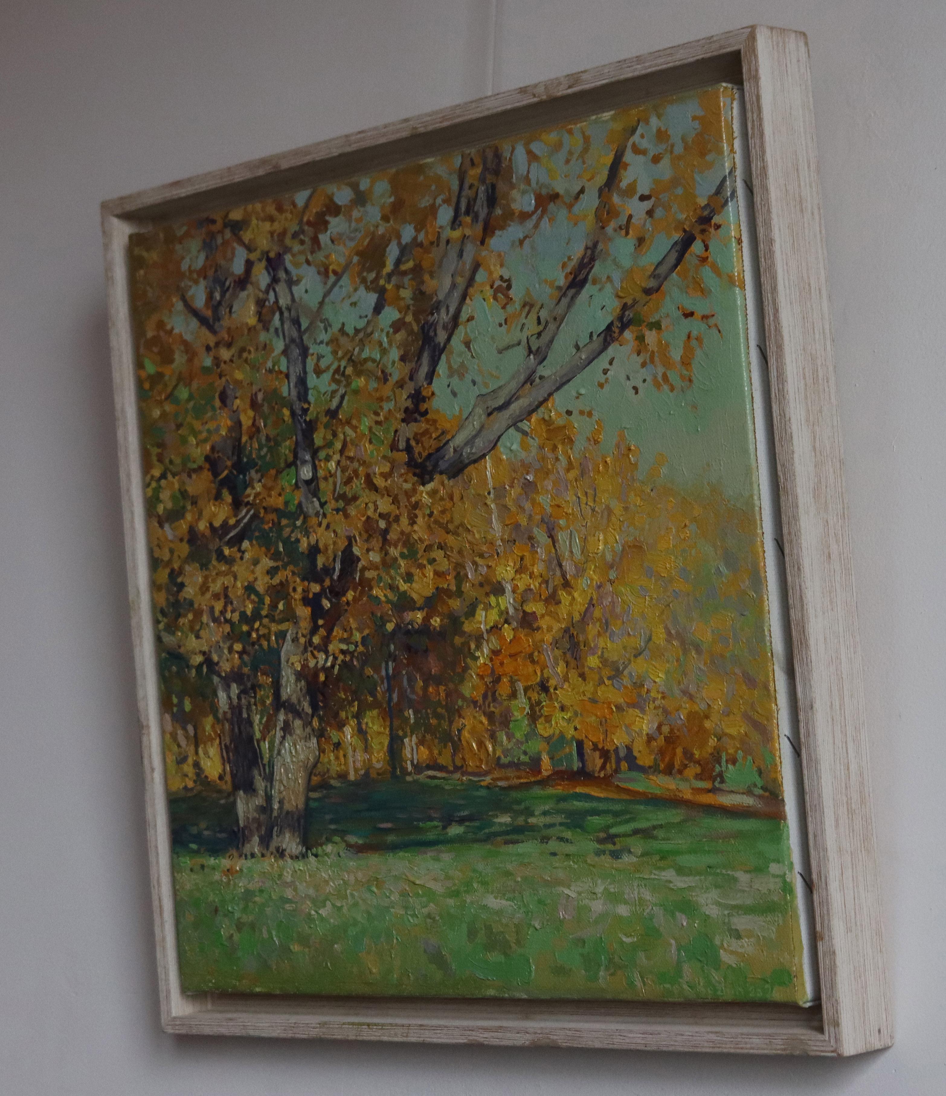 Oak tree in Tsaritsyno in October For Sale 4