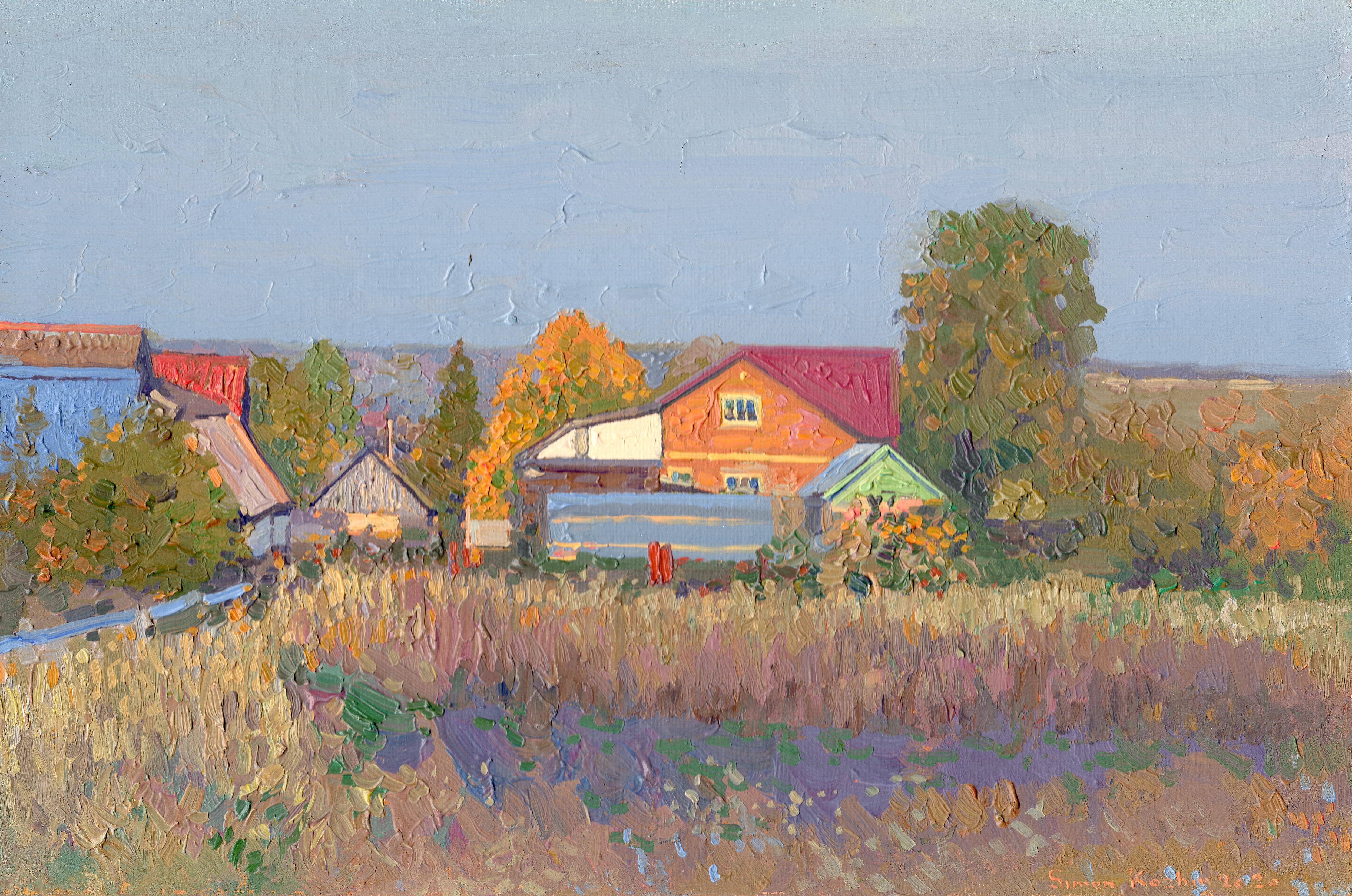 Landscape Painting de Simon Kozhin - Octubre. Chamzinka