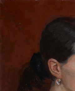 Oksana Sergeevna Mishchenko Realist portreit painting 1999 Oil on canvas New