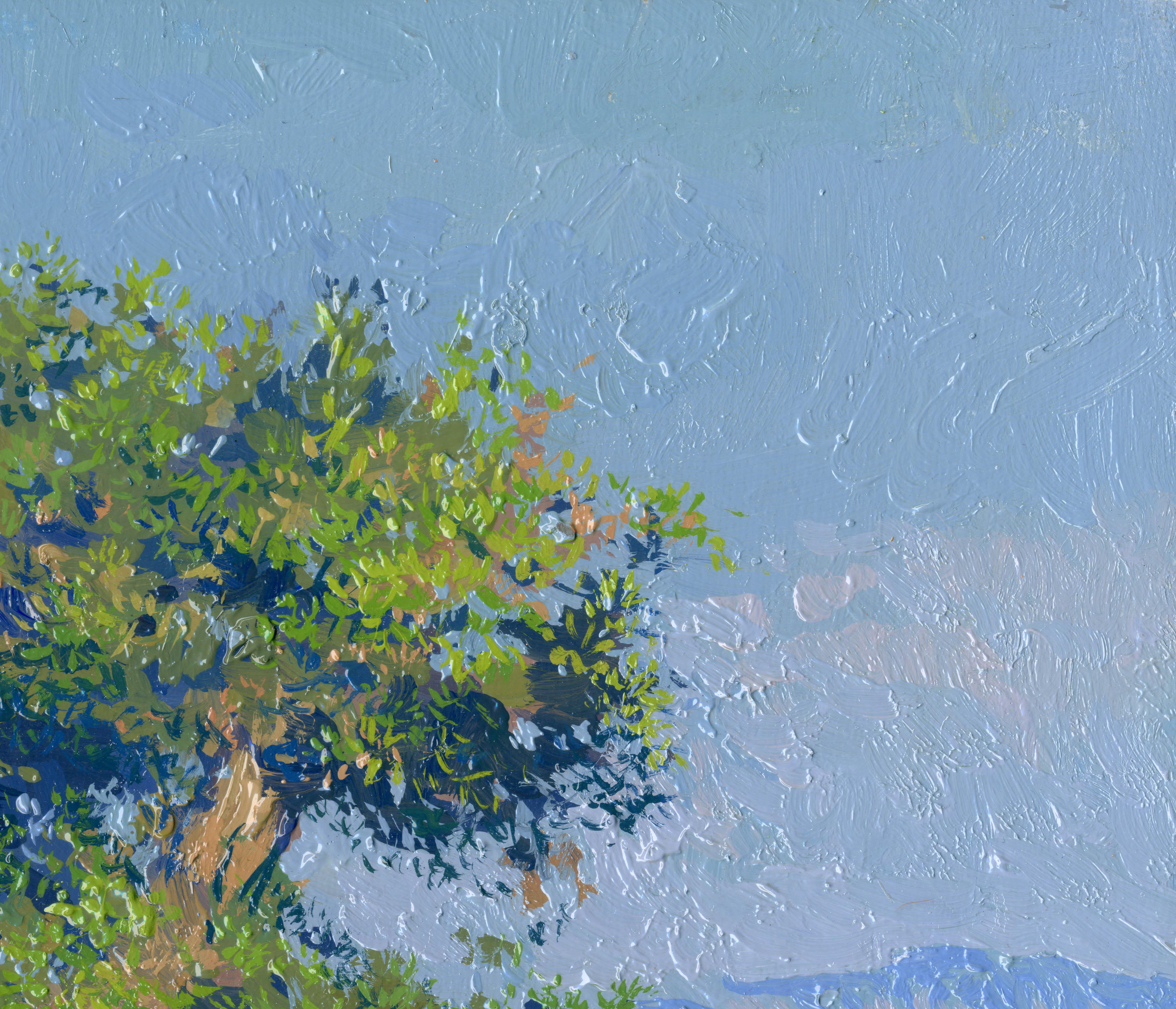 Olivier sur la Dassia - Impressionnisme Painting par Simon Kozhin