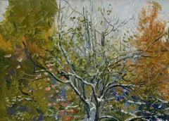 Opalikha. Primera nieve Pintura impresionista 2002 Óleo sobre tabla 25 x 35 cm Enmarcado