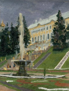 Peterhof. Springbrunnen