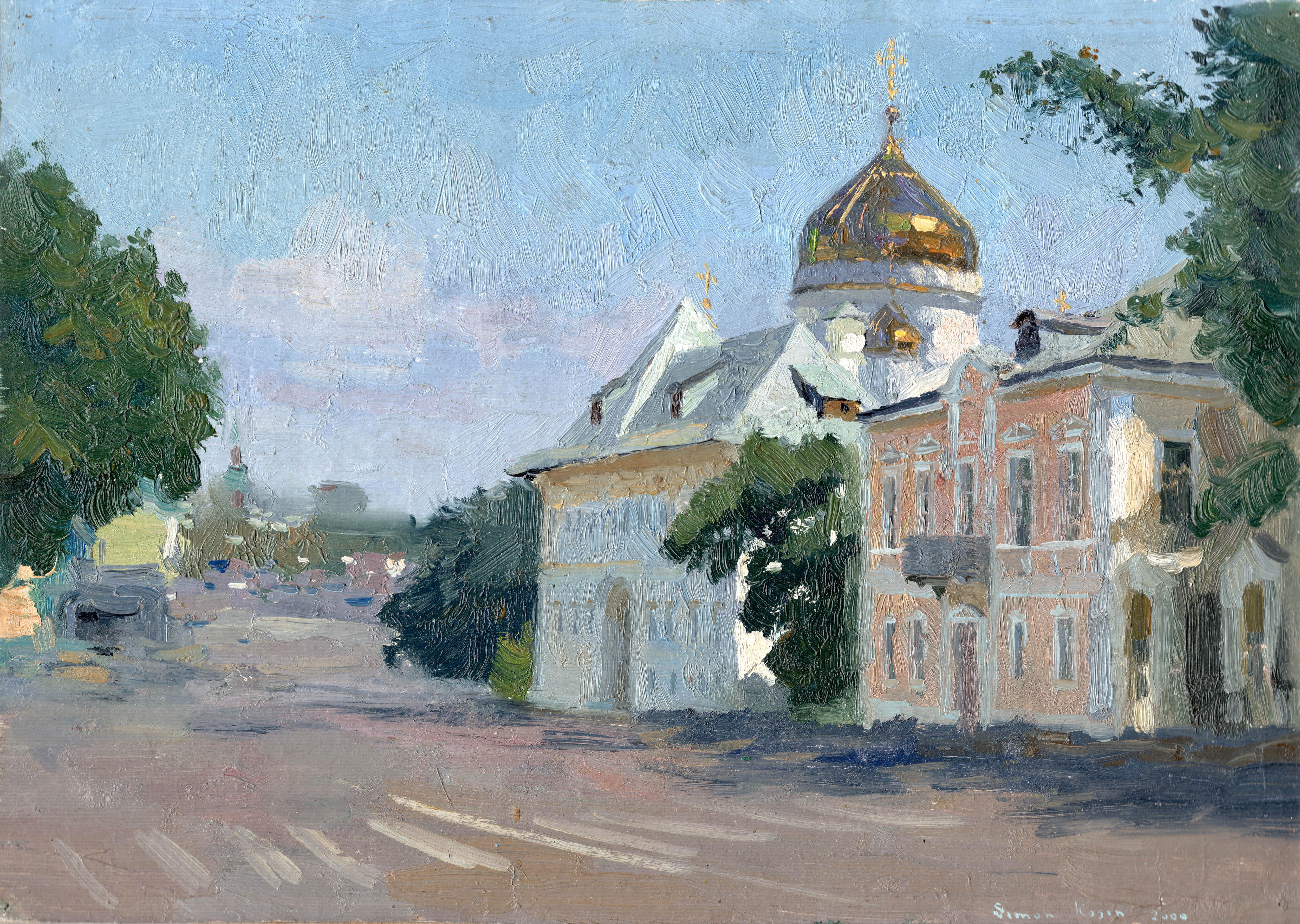 Simon Kozhin Landscape Painting - Prechistenka Street