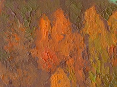 Pjatniza-Grundstück. Goldene Zeit, Impressionistisches Gemälde, 2021 Öl auf Leinwand auf Karton