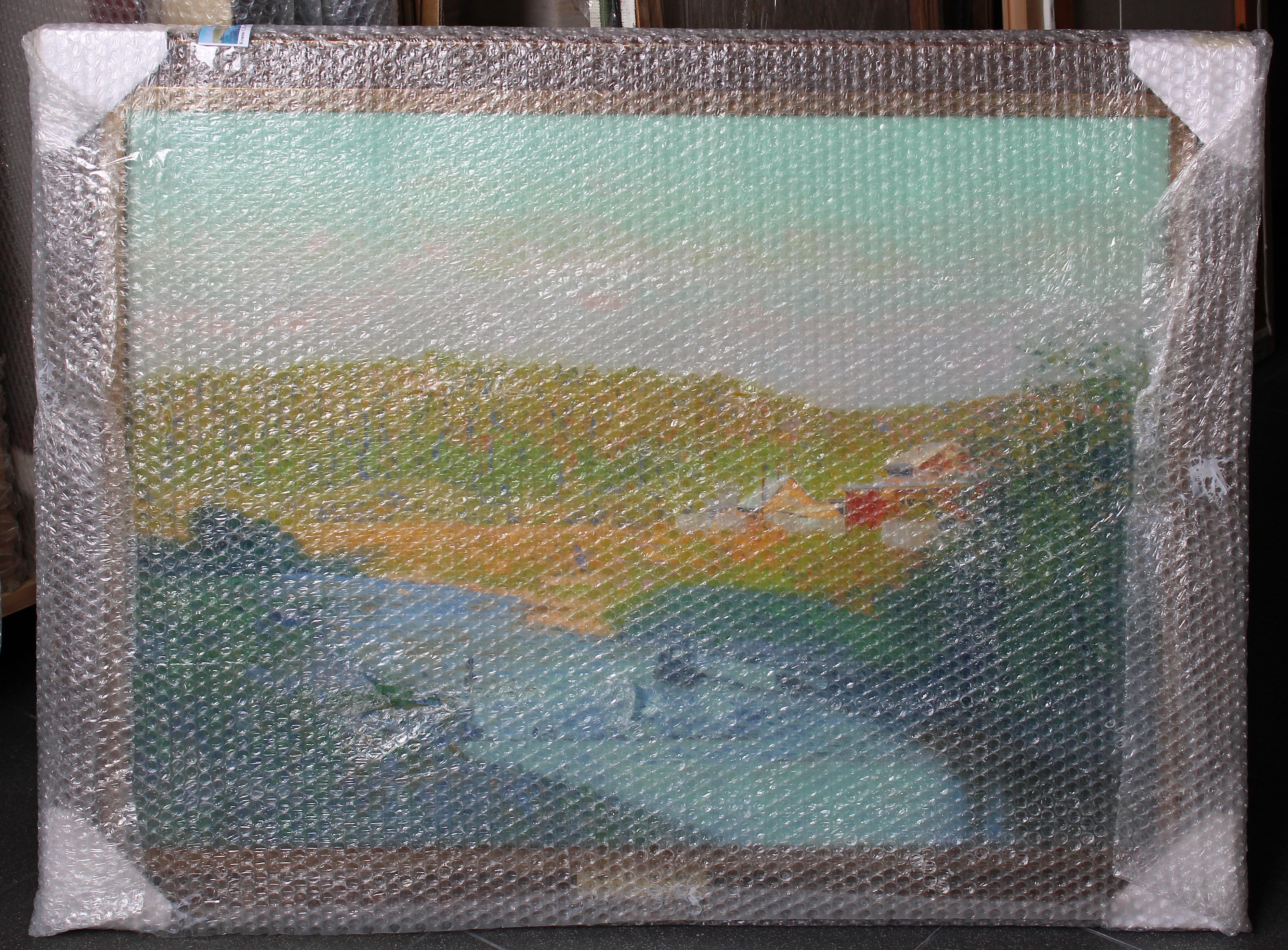 Soirée tranquille. La rivière Kynok. en vente 9