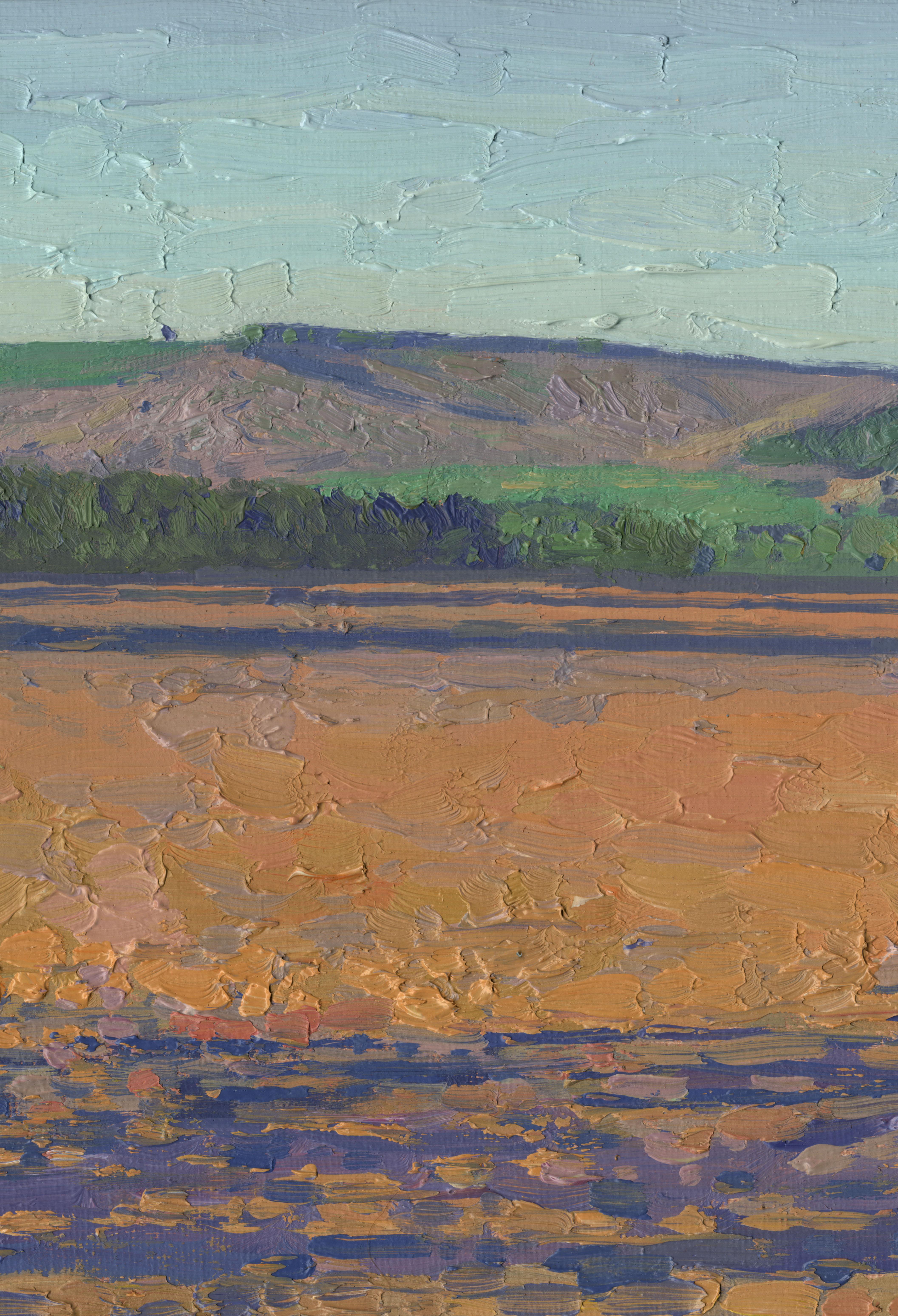 Campo rojo. Mordovia - Painting Impresionista de Simon Kozhin