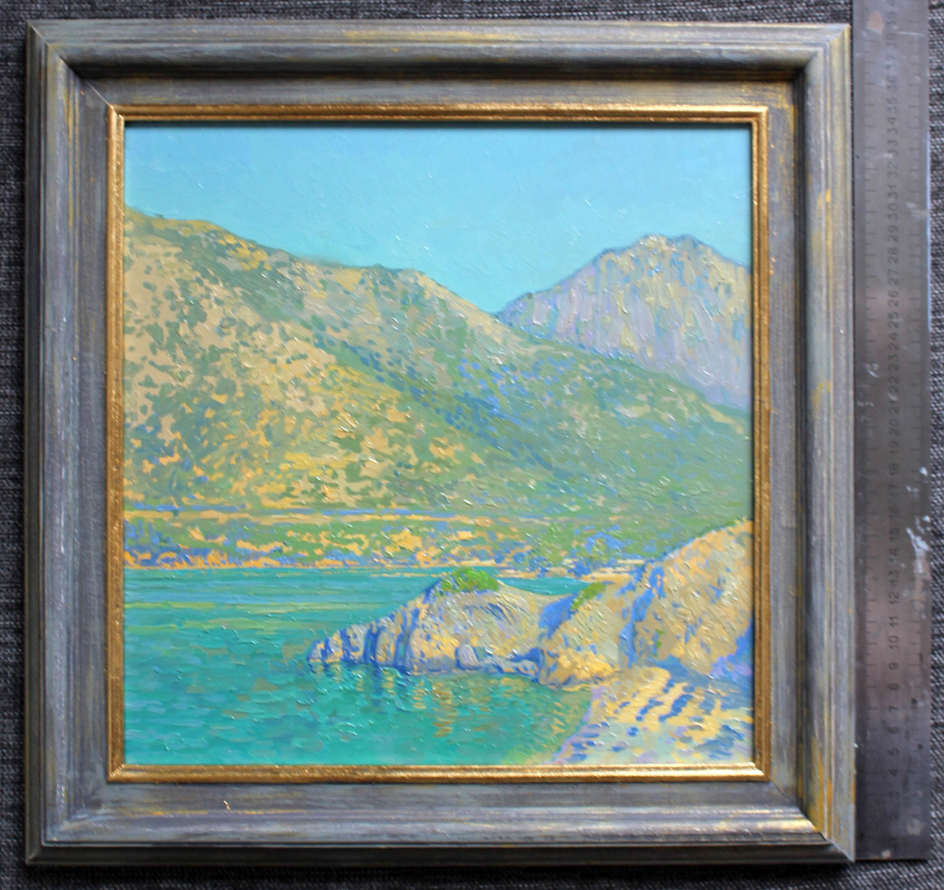 Rocky shores, Pleinair Impressionist Oil Painting by Simon Kozhin For Sale 10