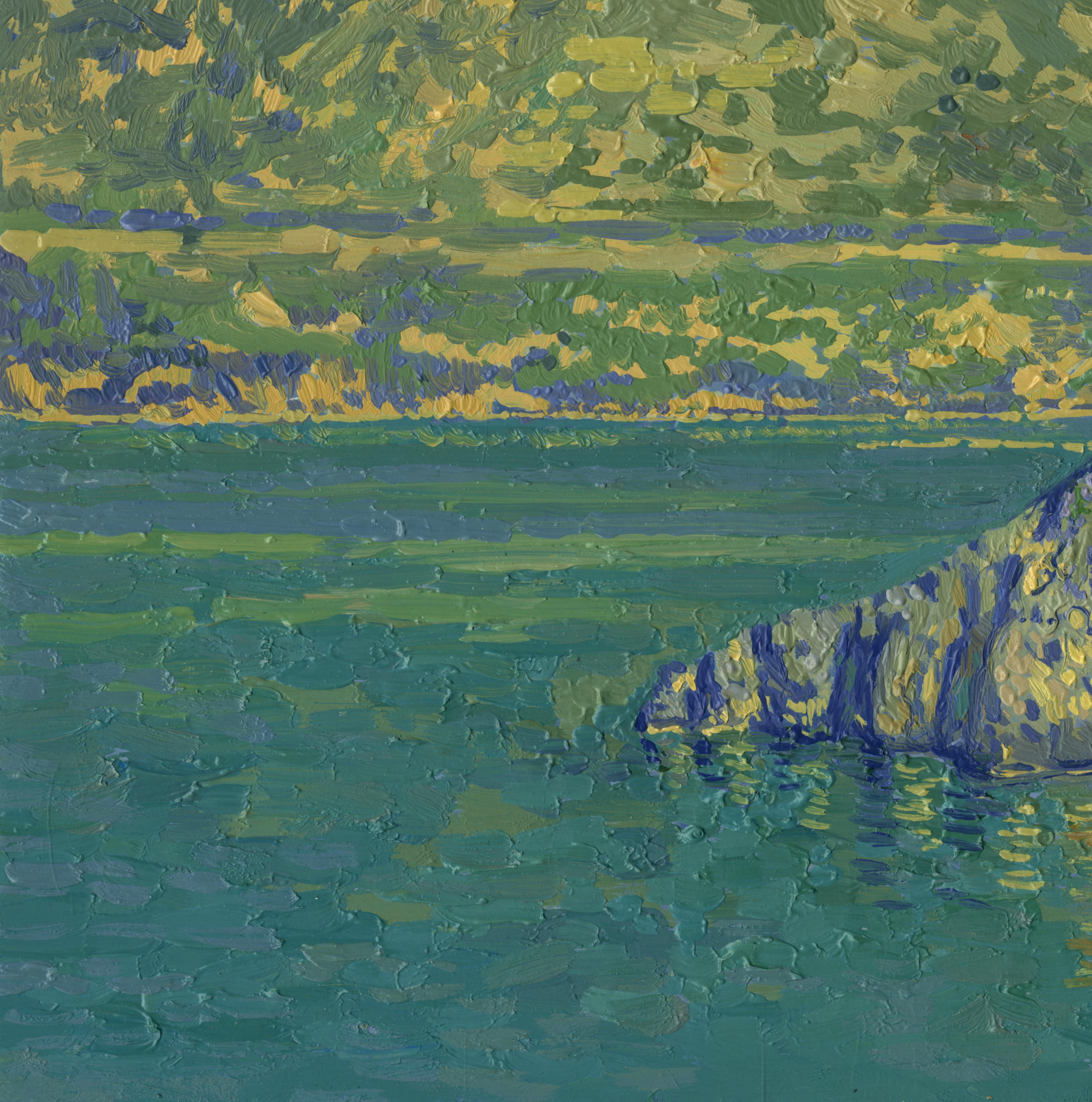 Rocky shores, Pleinair Impressionist Oil Painting by Simon Kozhin For Sale 2