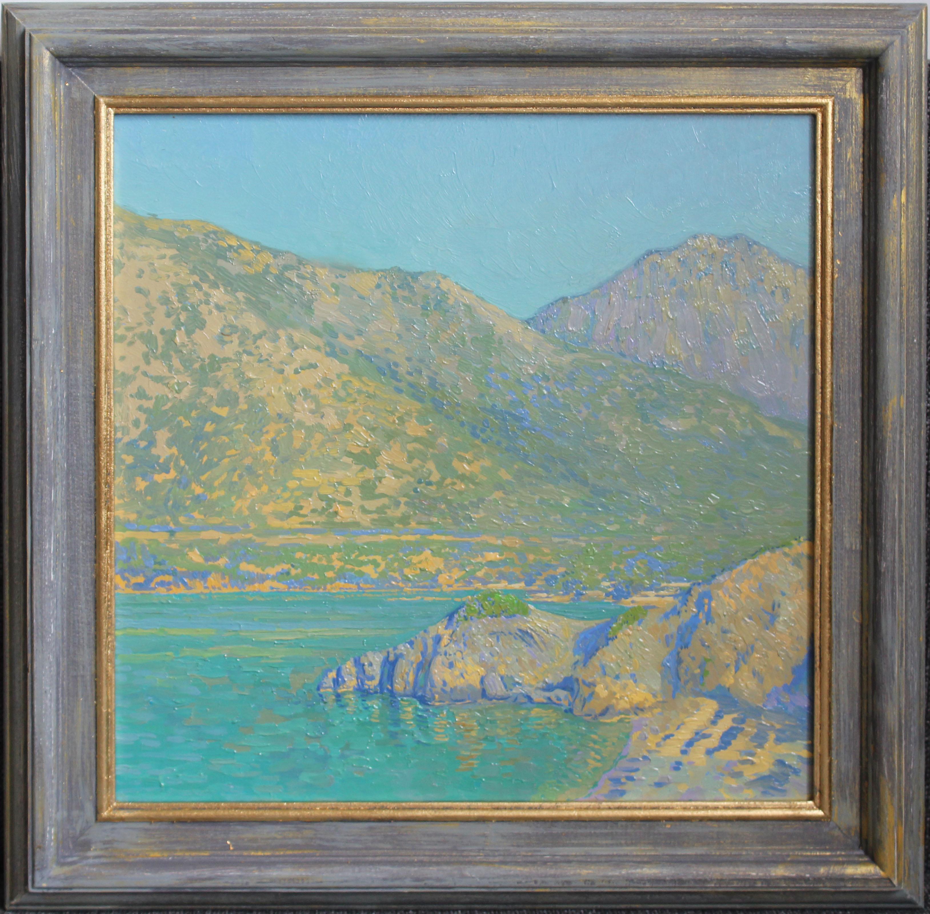 Rocky shores, Pleinair Impressionist Oil Painting by Simon Kozhin For Sale 5