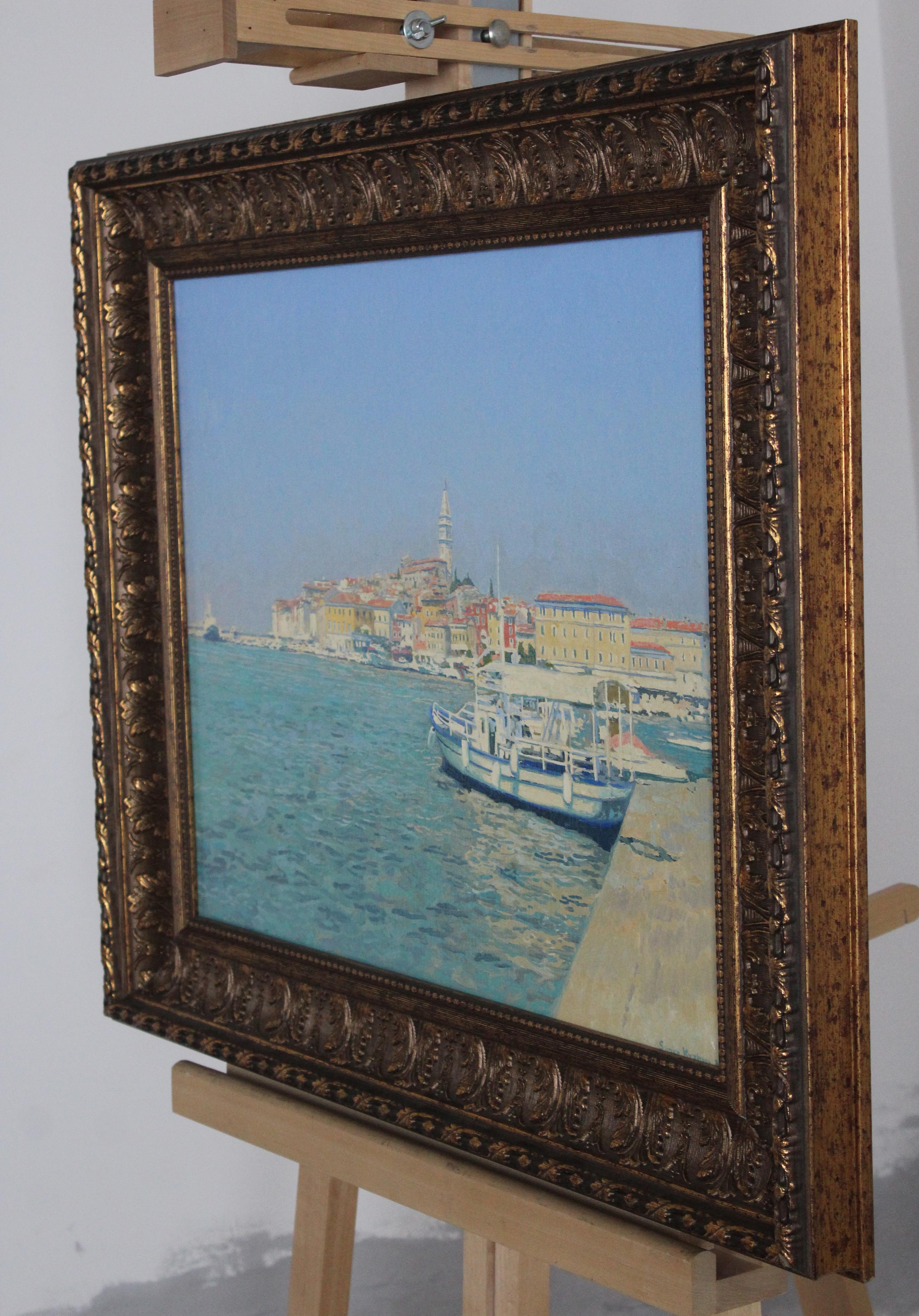 Rovinj. Croatia. Seascape oil painting large, framed, Original by Simon Kozhin For Sale 9