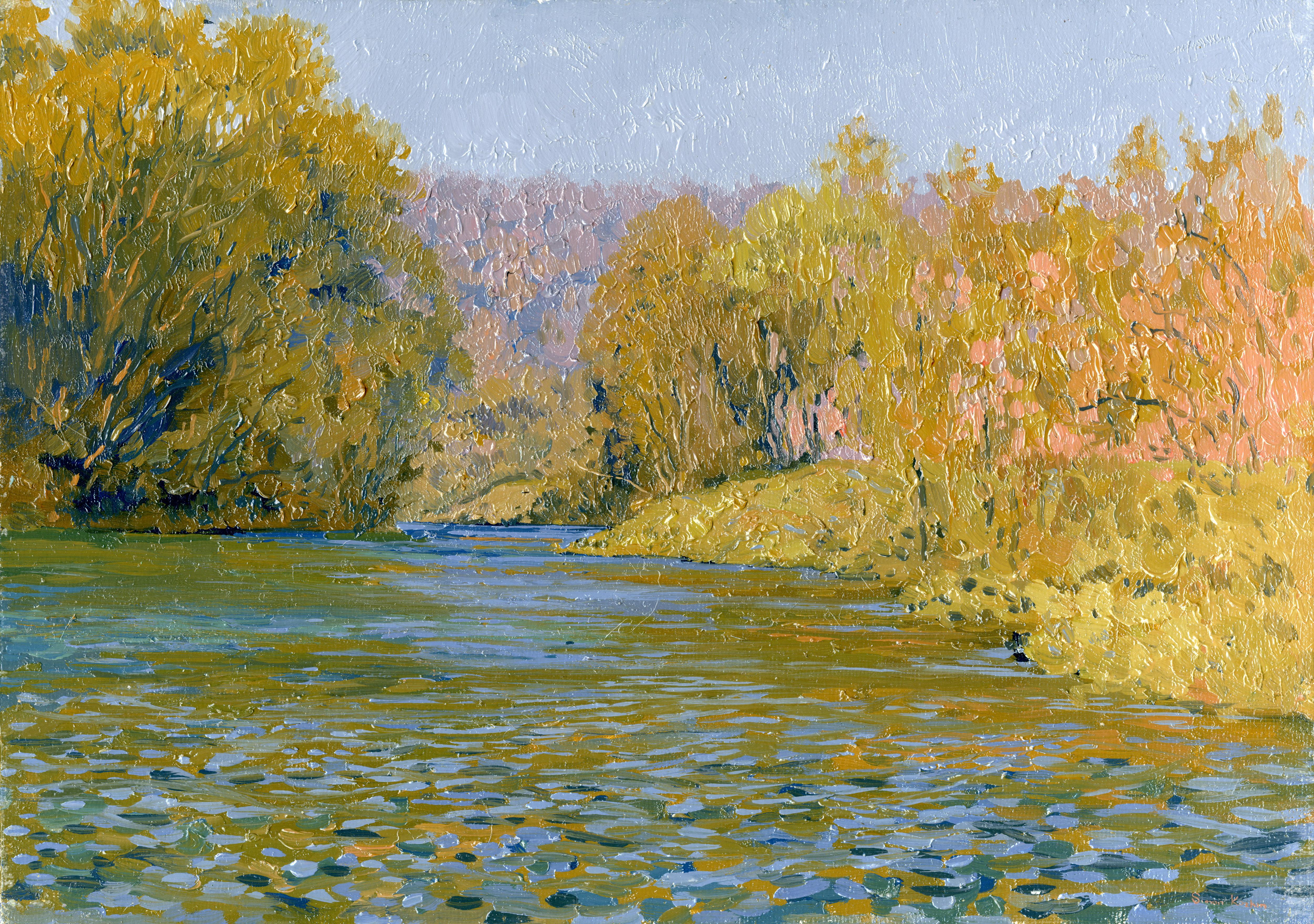 Simon Kozhin Landscape Painting - Serena river