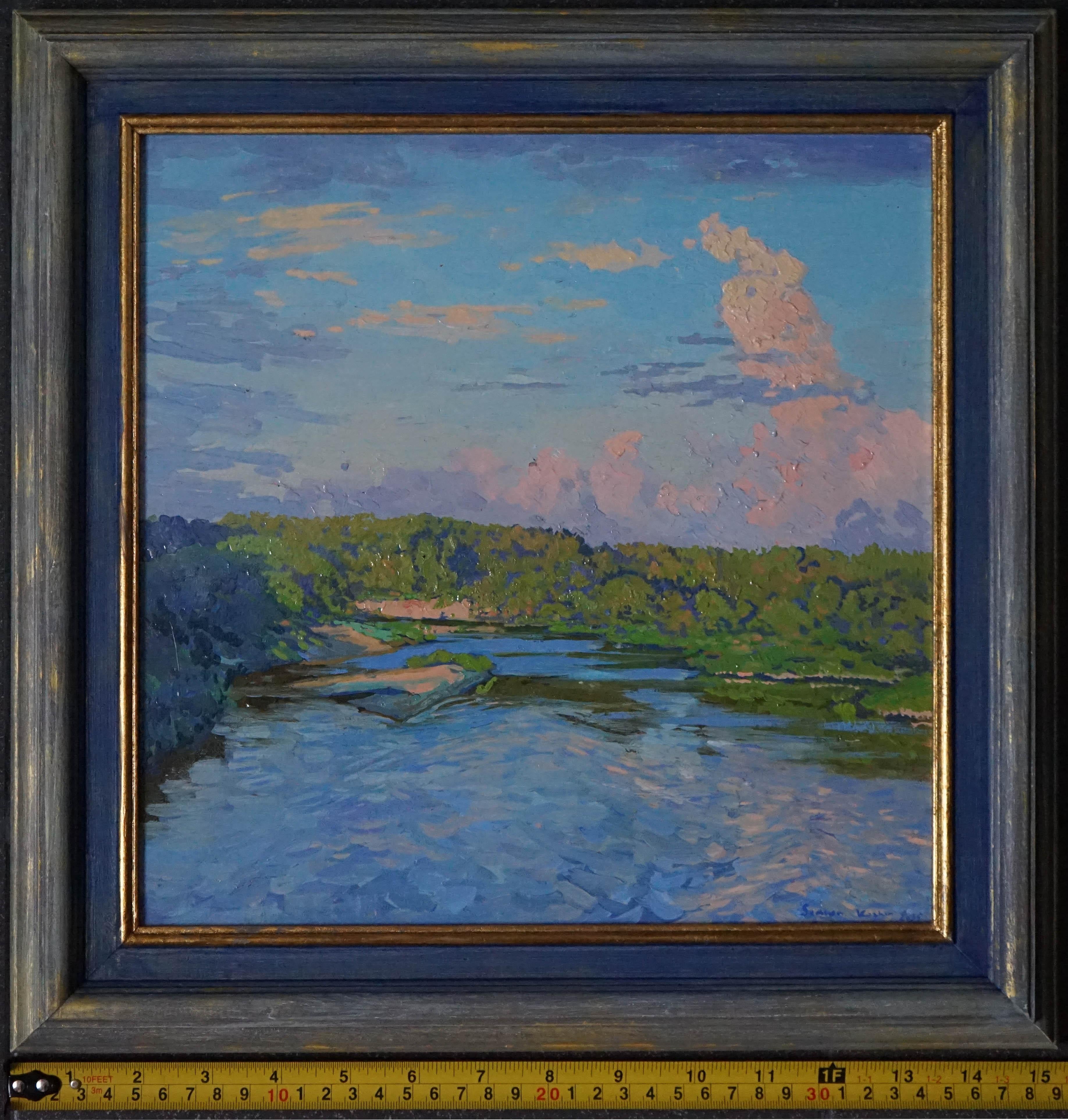 Silent evening. The Luh river For Sale 6