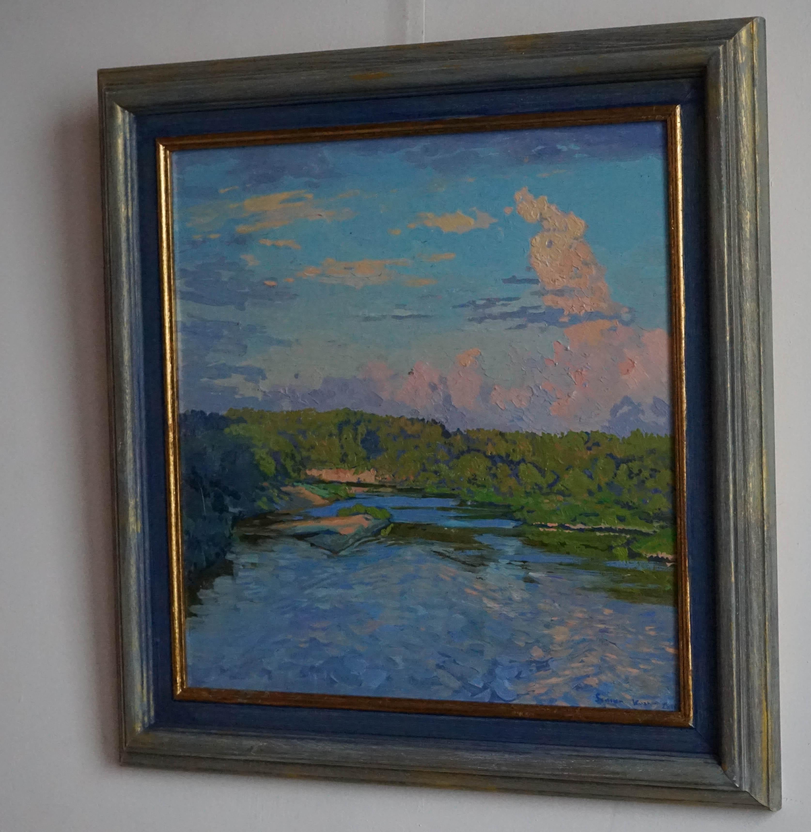 Silent evening. The Luh river For Sale 2