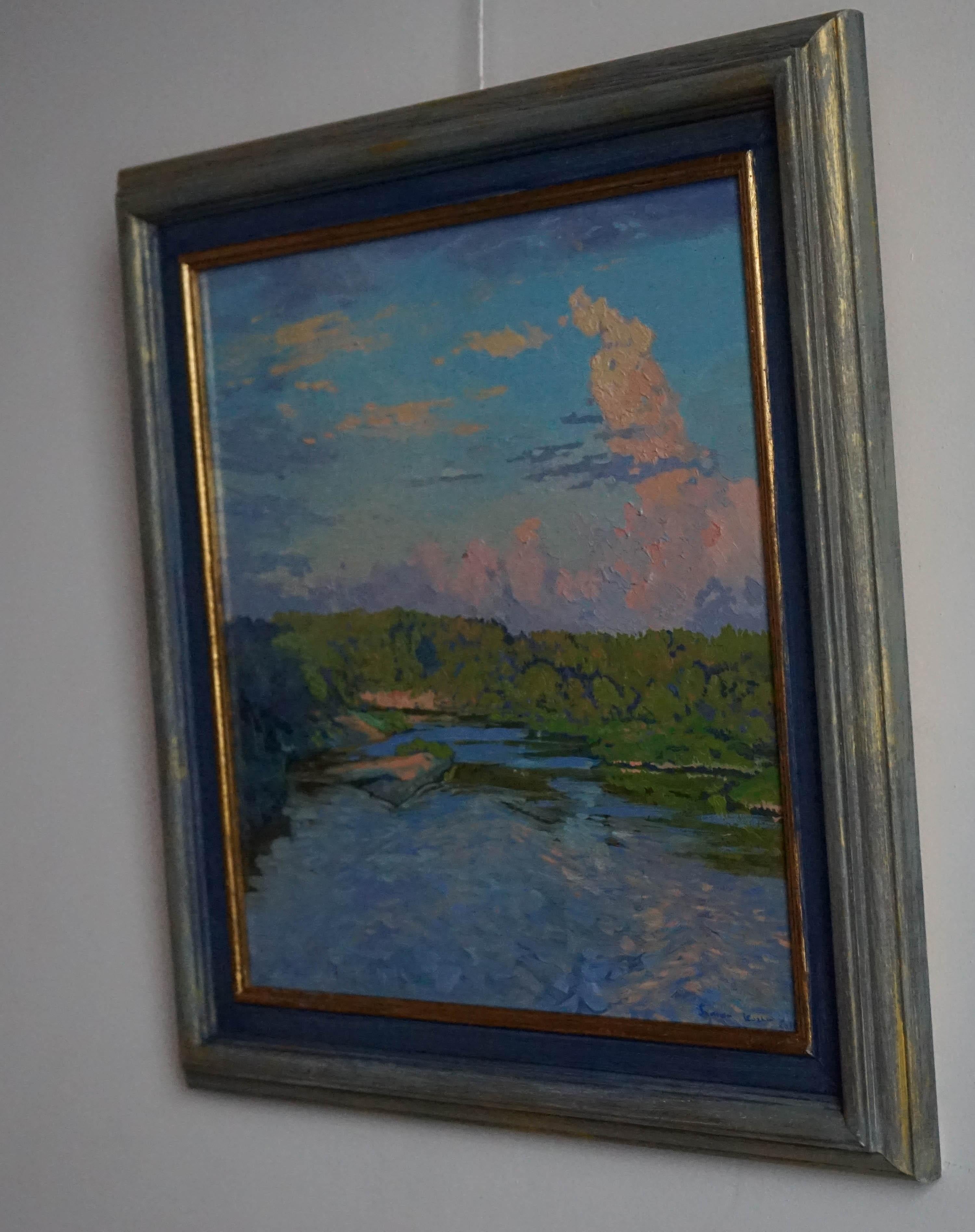 Silent evening. The Luh river For Sale 3