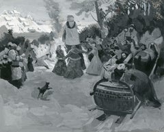 Sketch. Maslenitsa. Farevell off winter. XVII century