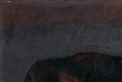 Sleeping dog. Laima, Realist painting, 2000, Oil on canvas, 20 x 30 cm, Framed