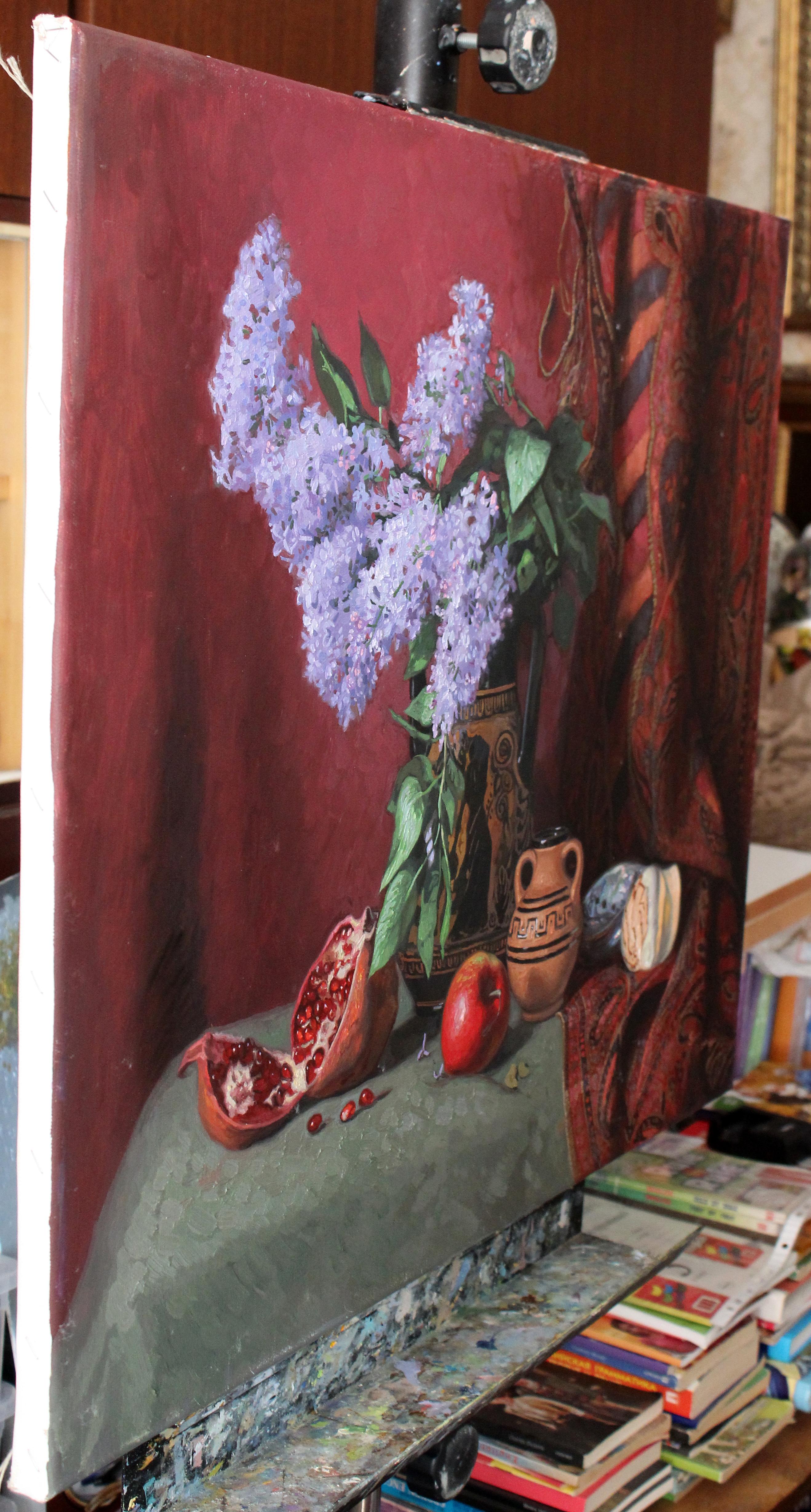 Still life with lilacs For Sale 5