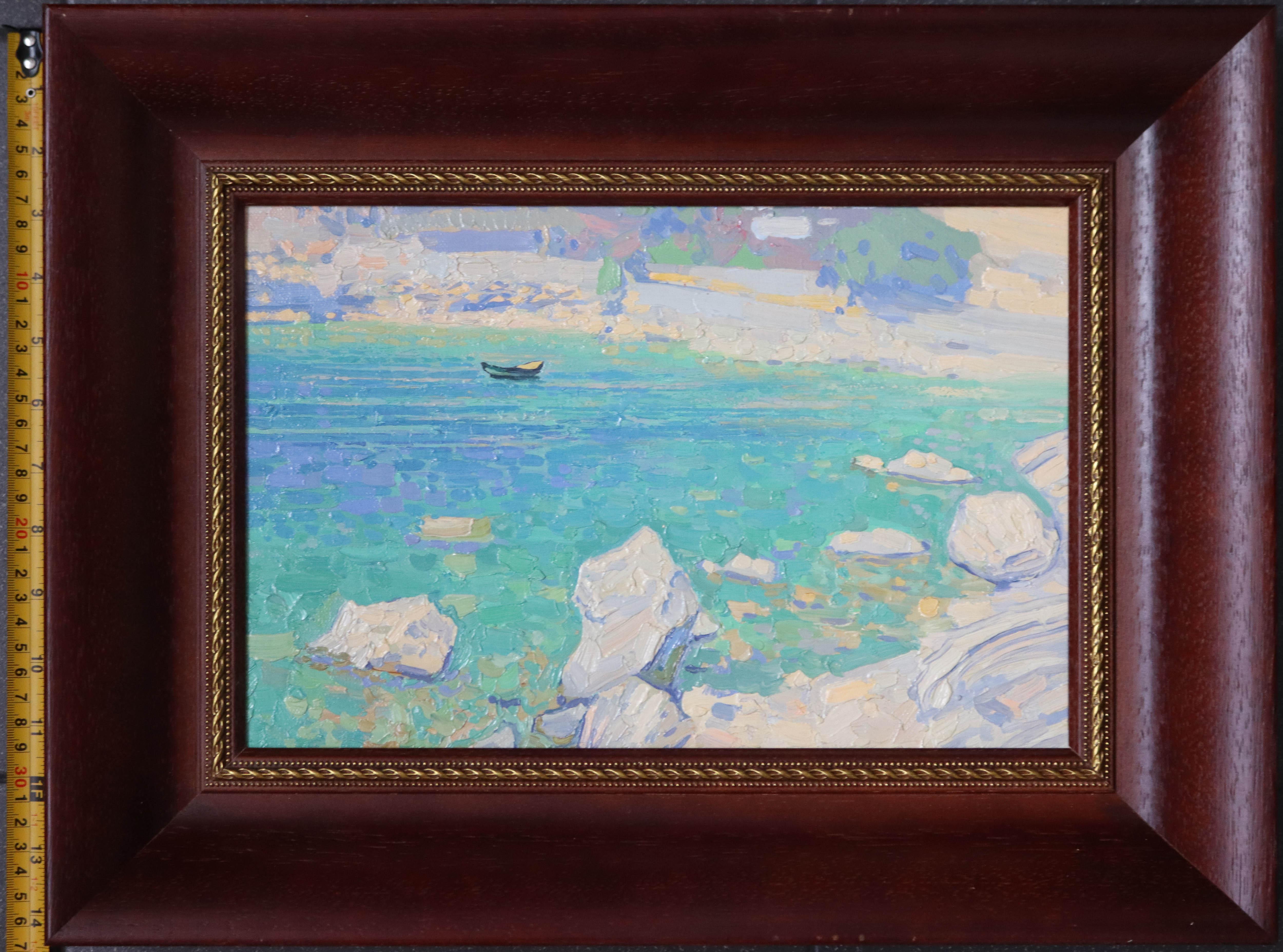 Steine und ein Boot im Angebot 6