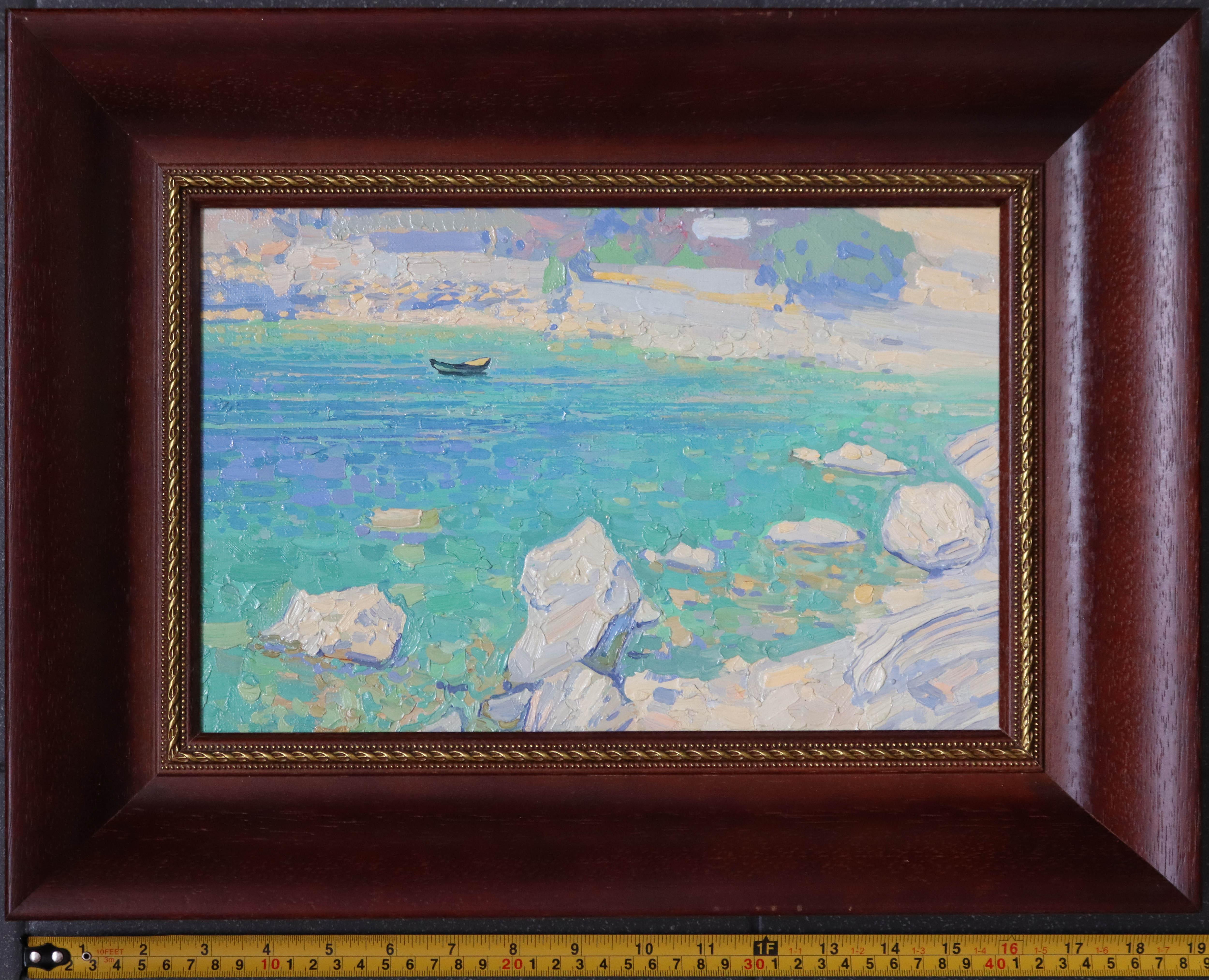 Steine und ein Boot im Angebot 7