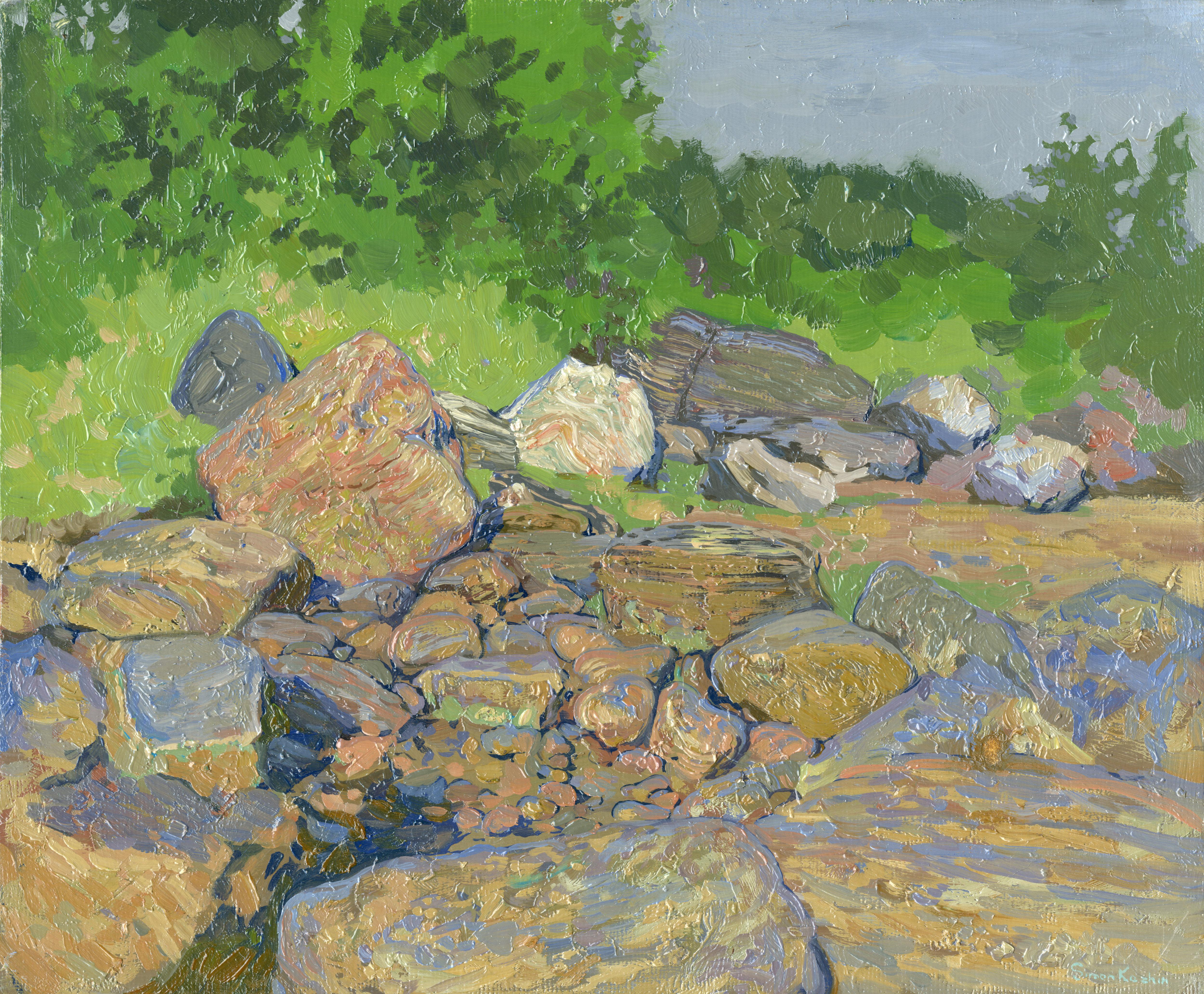 Landscape Painting de Simon Kozhin - Piedras