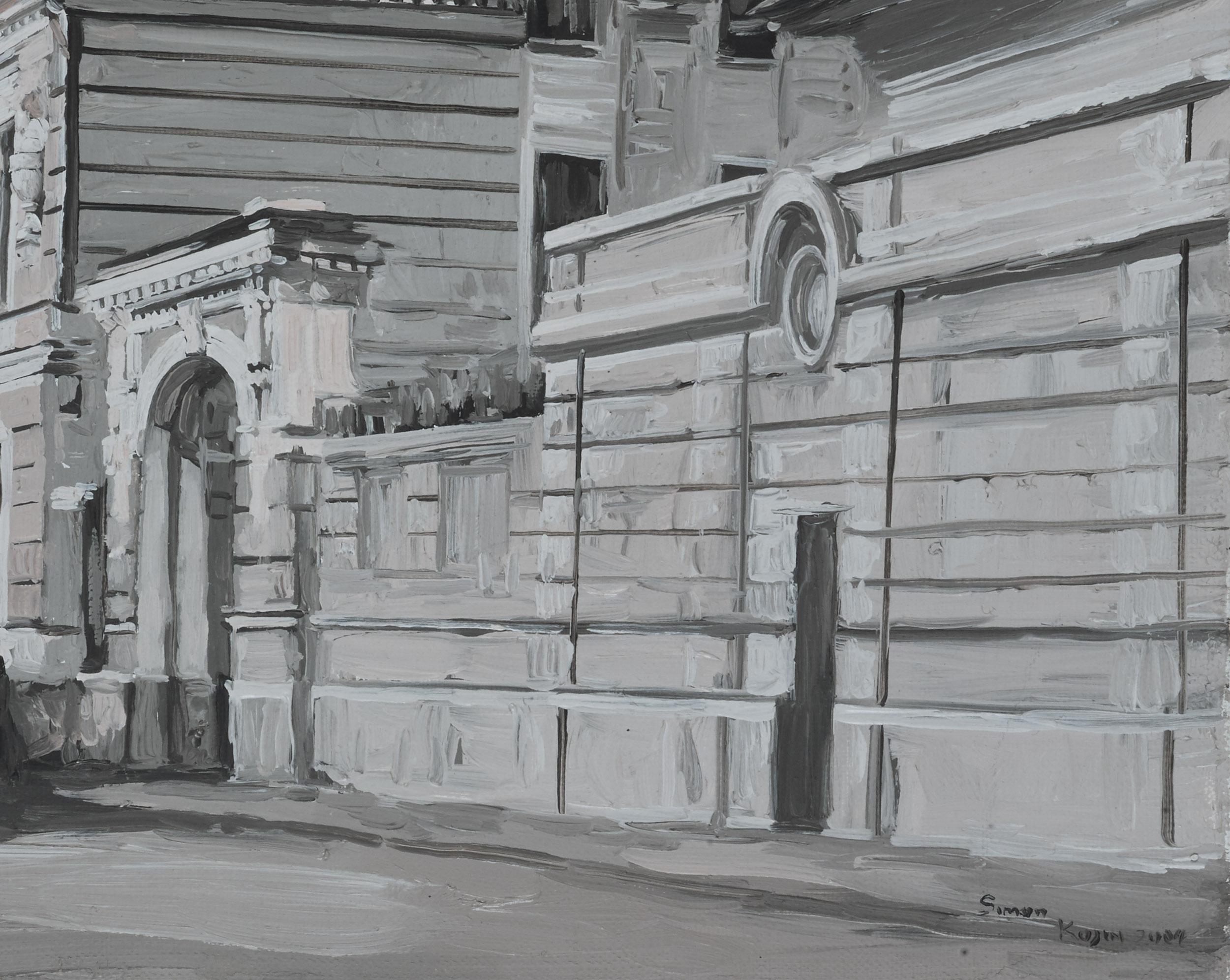 In my artwork, I infused the timeless essence of Moscow's Yushkov lane with emotive strokes of oil paint, balancing the delicate dance of light and shadow. The composition marries fine art with the transient touch of impressionism and the anchor of