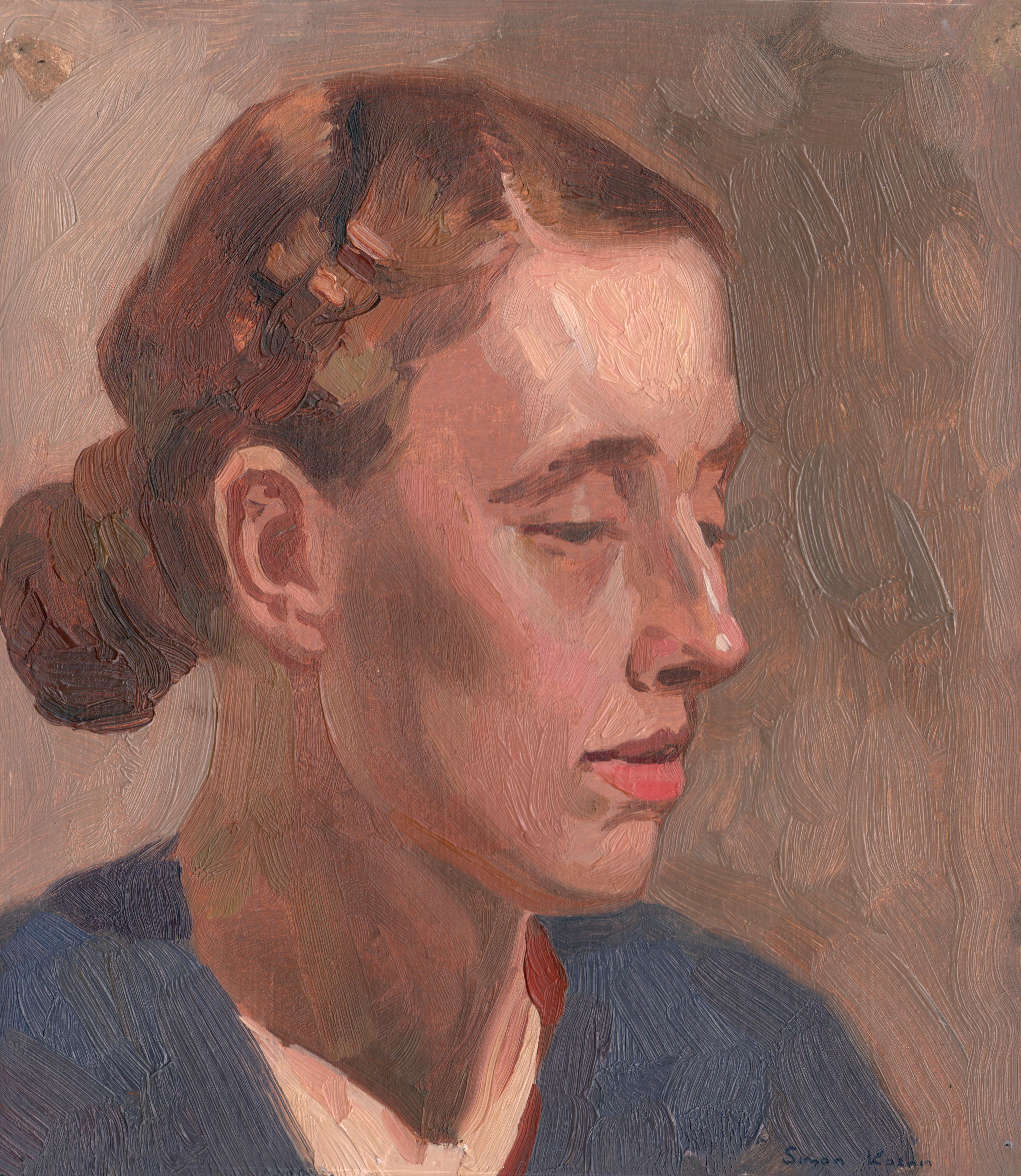 Simon Kozhin Portrait Painting - Study of a woman's head