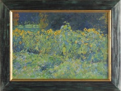 Sunflowers Original Oil Painting Plein-air by Simon Kozhin