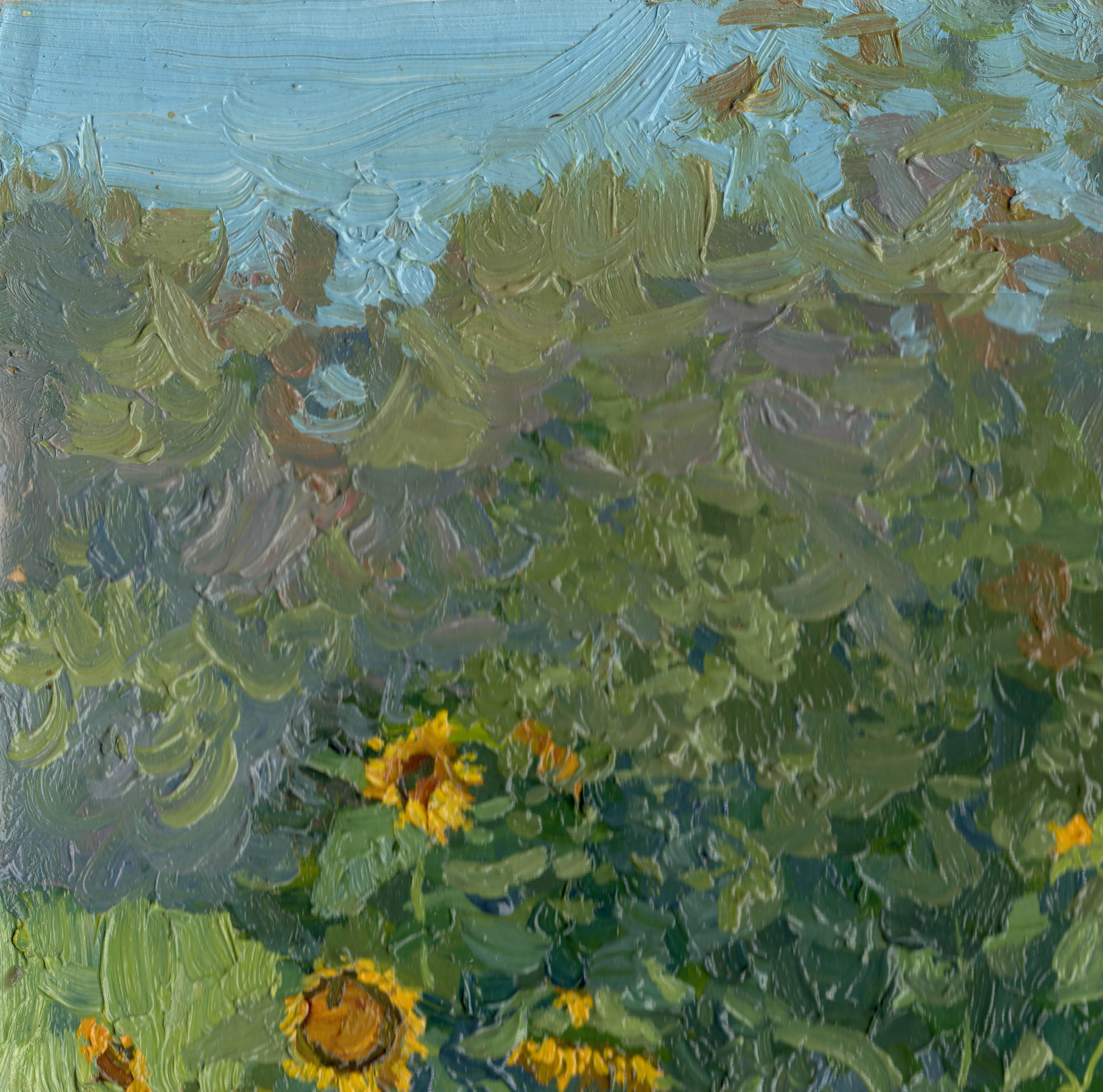 Sunflowers - Painting by Simon Kozhin