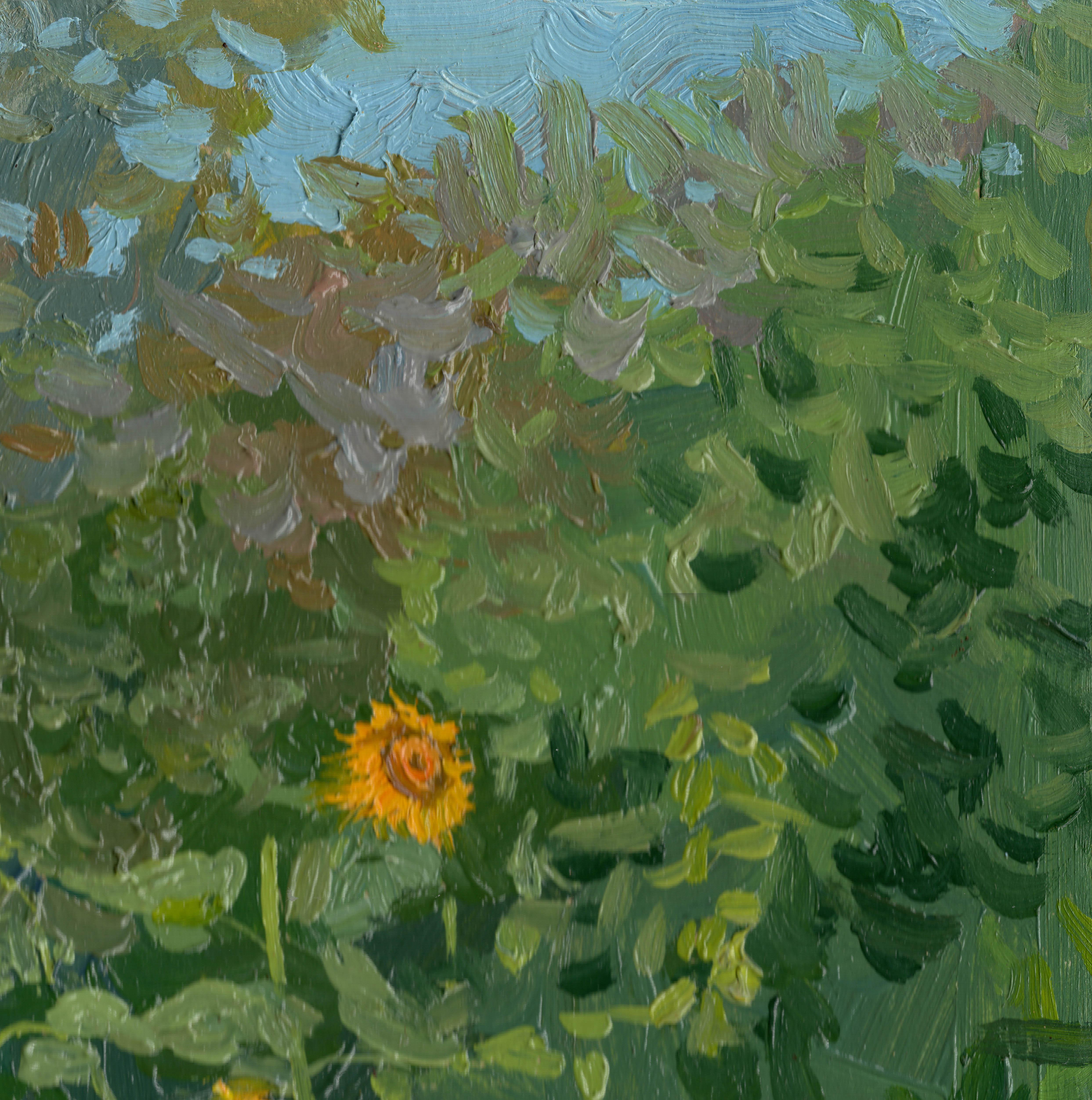 Sunflowers - Impressionist Painting by Simon Kozhin