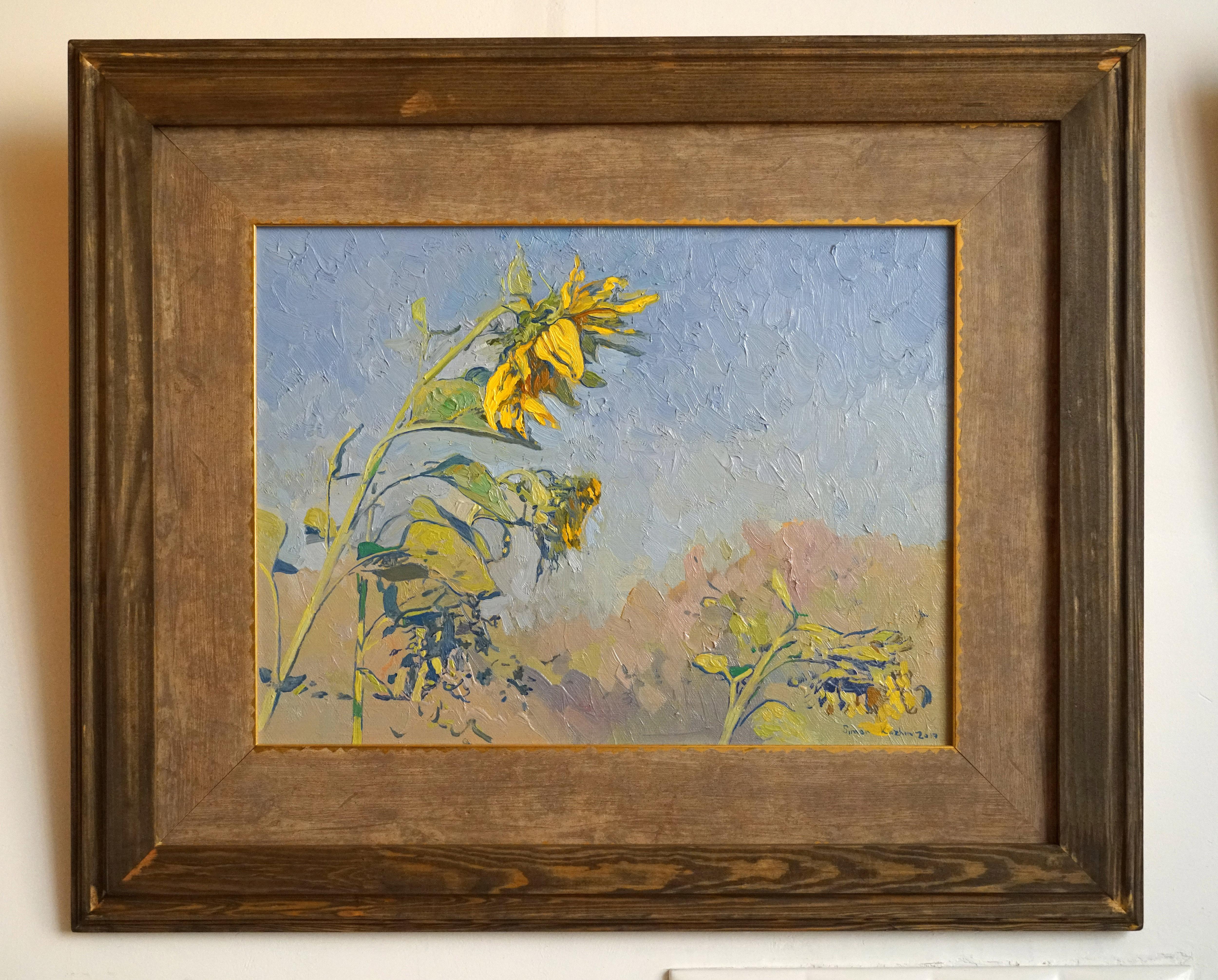 Sonnenblumen (Impressionismus), Painting, von Simon Kozhin