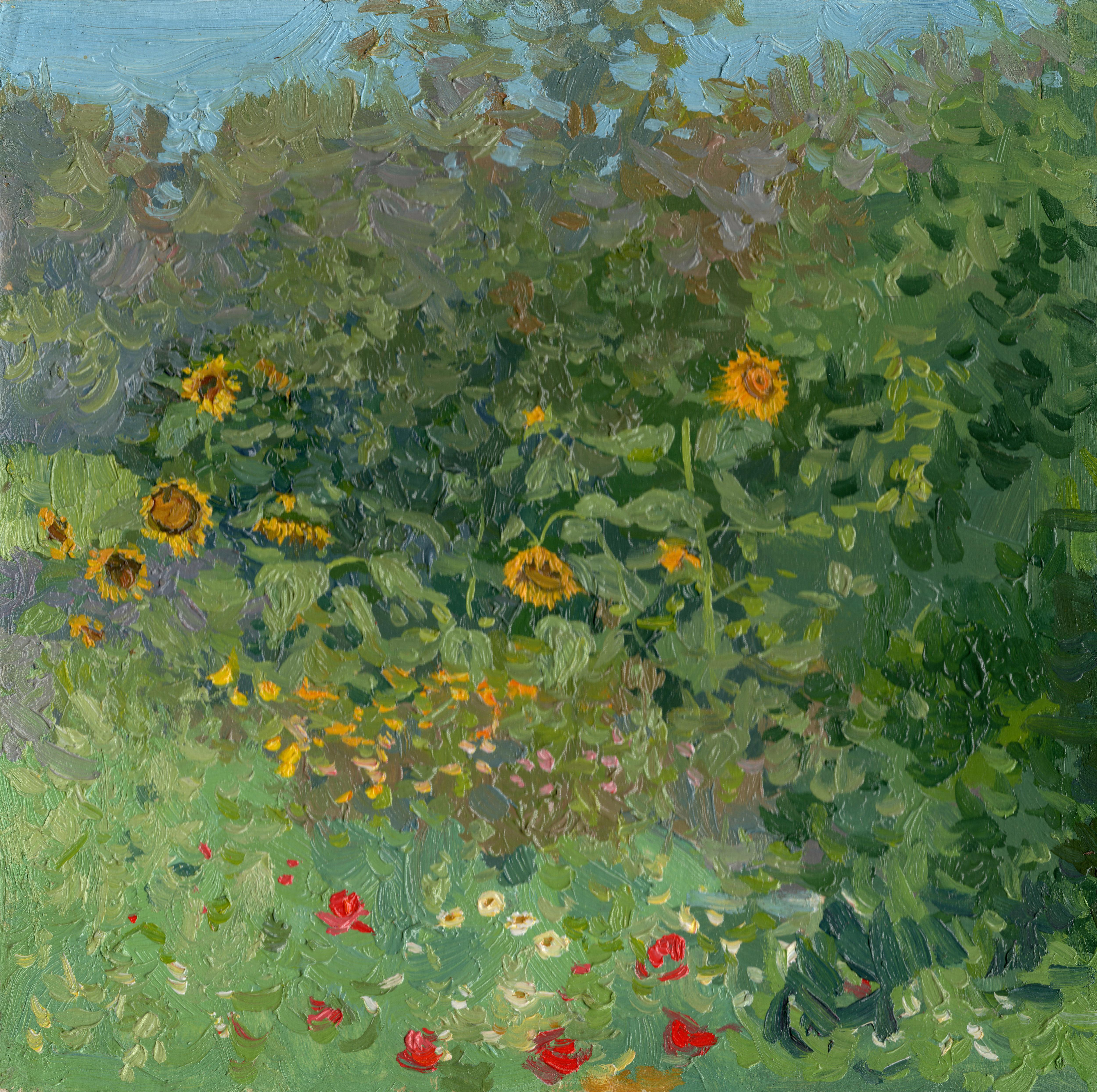 Simon Kozhin Landscape Painting - Sunflowers