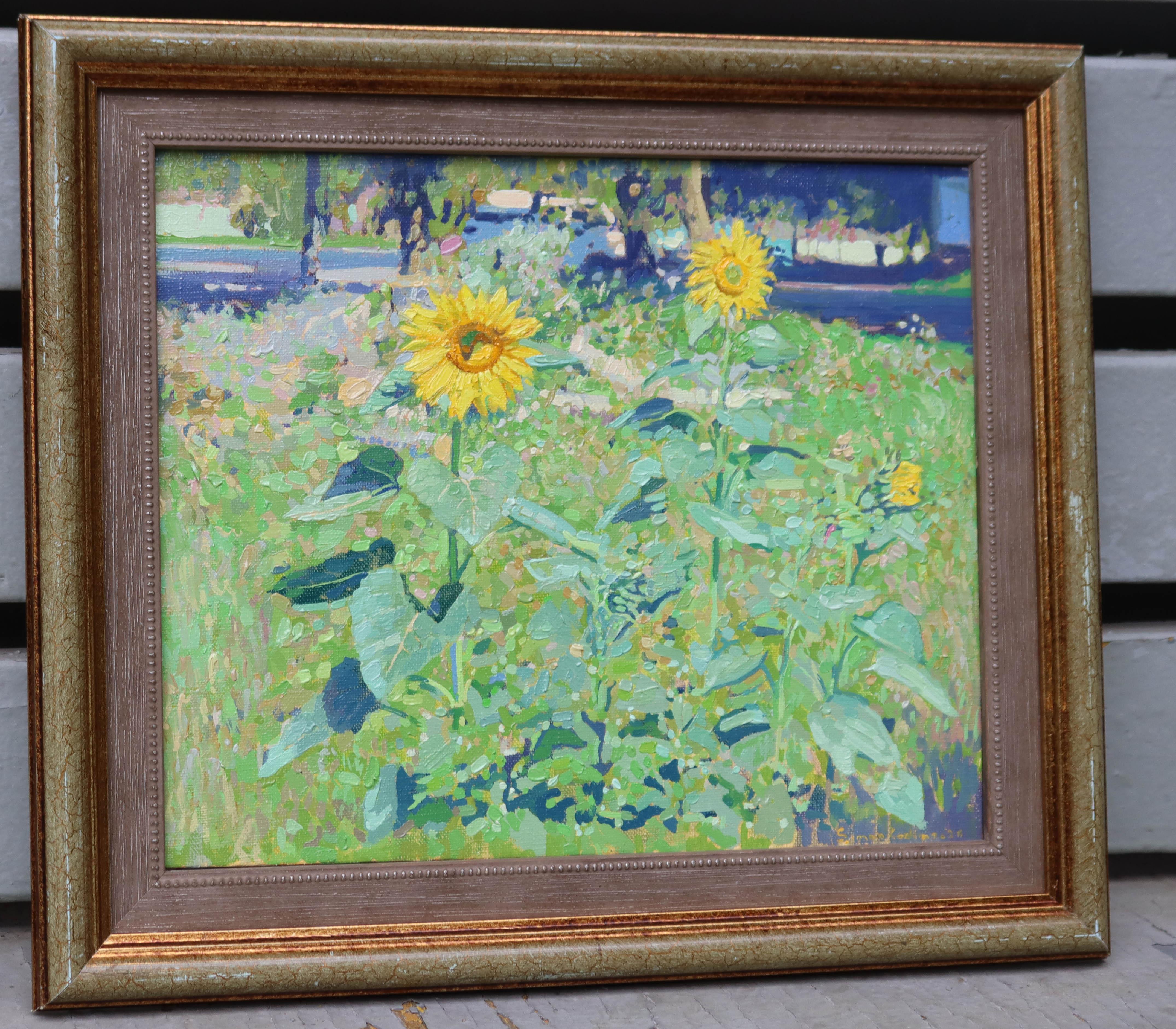 Sonnenblumen in Maryino im Angebot 2