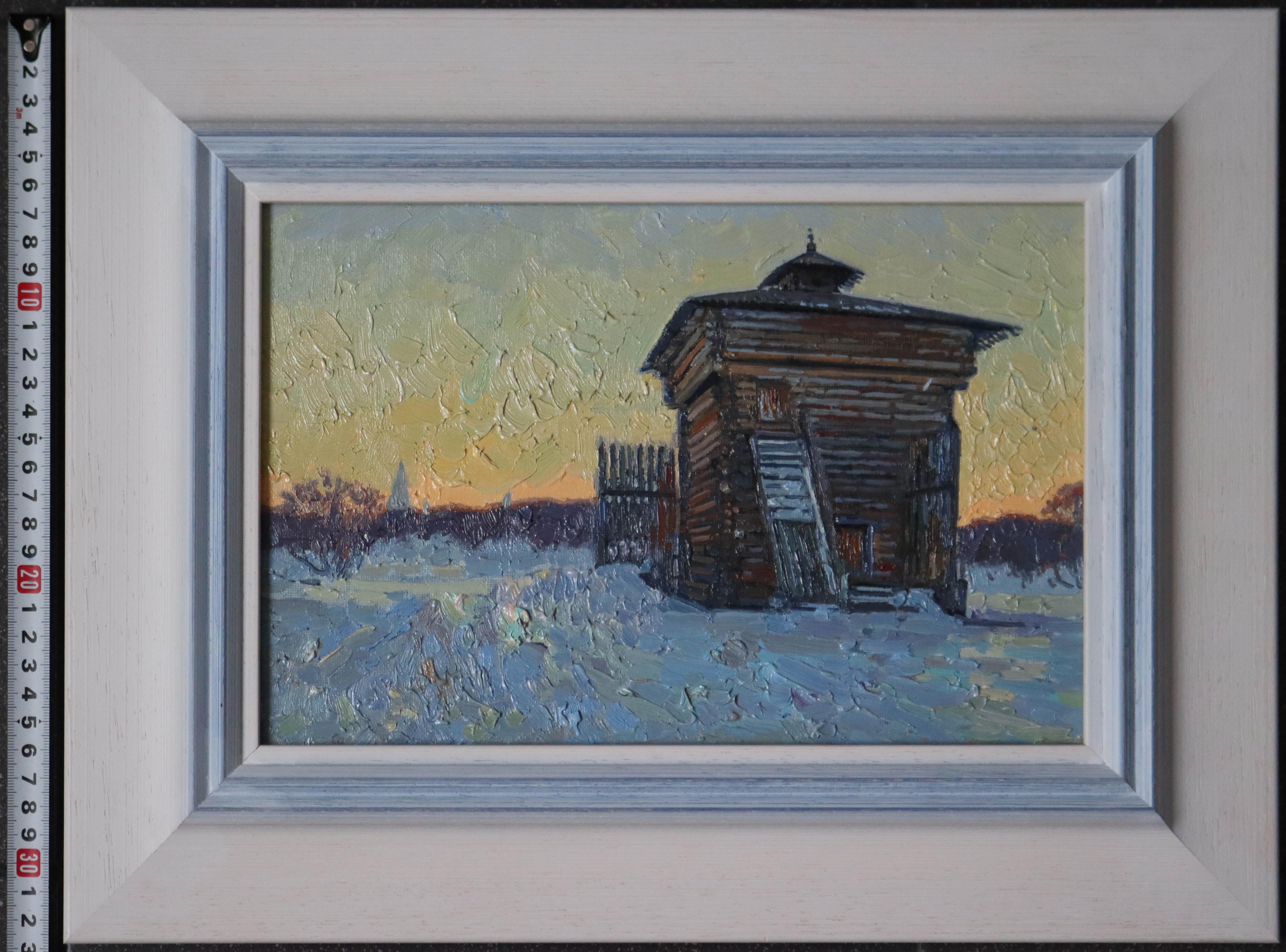 Sunset. February. Tower of the Bratsk prison. Kolomenskoye For Sale 2