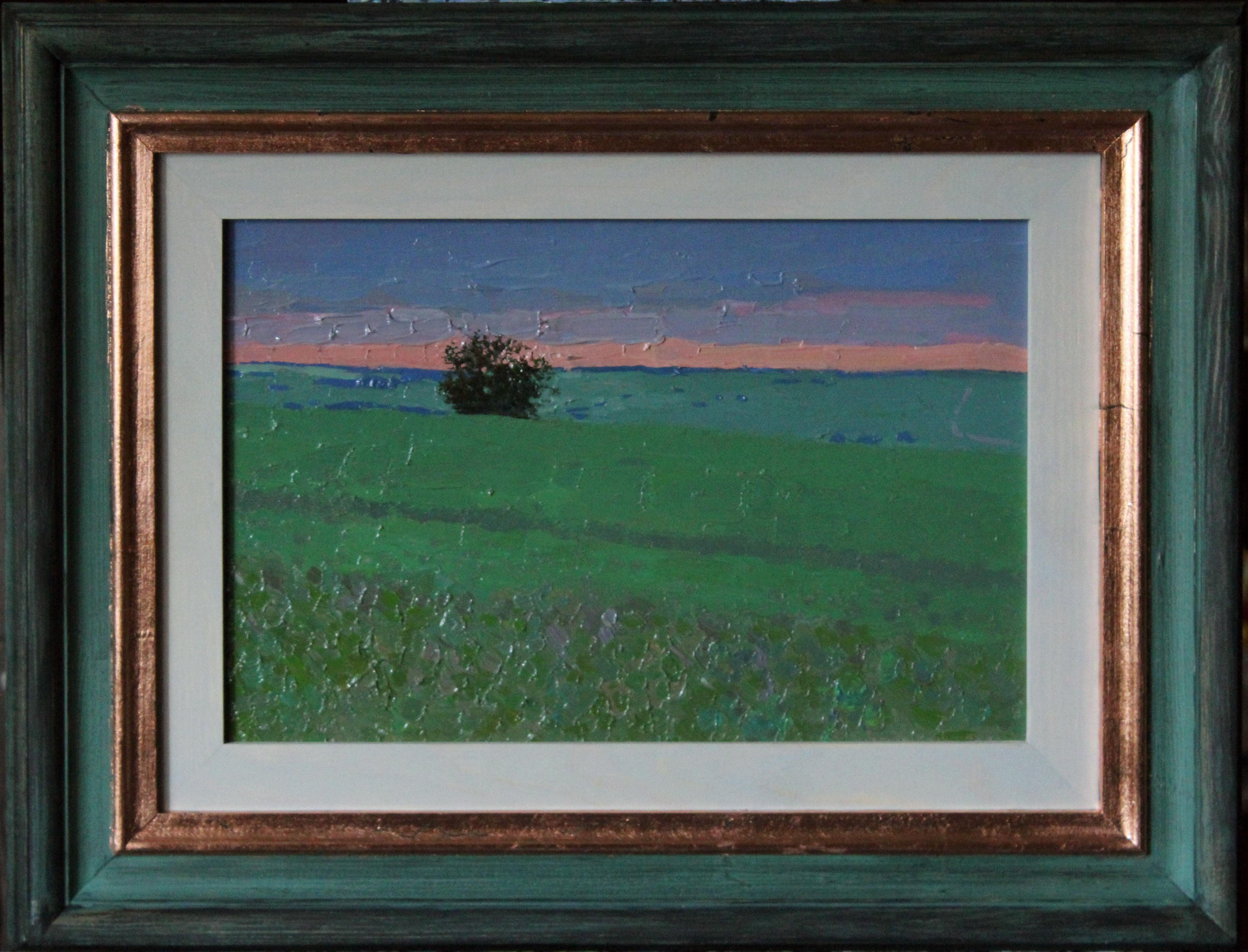 Sunset in a pea field For Sale 3